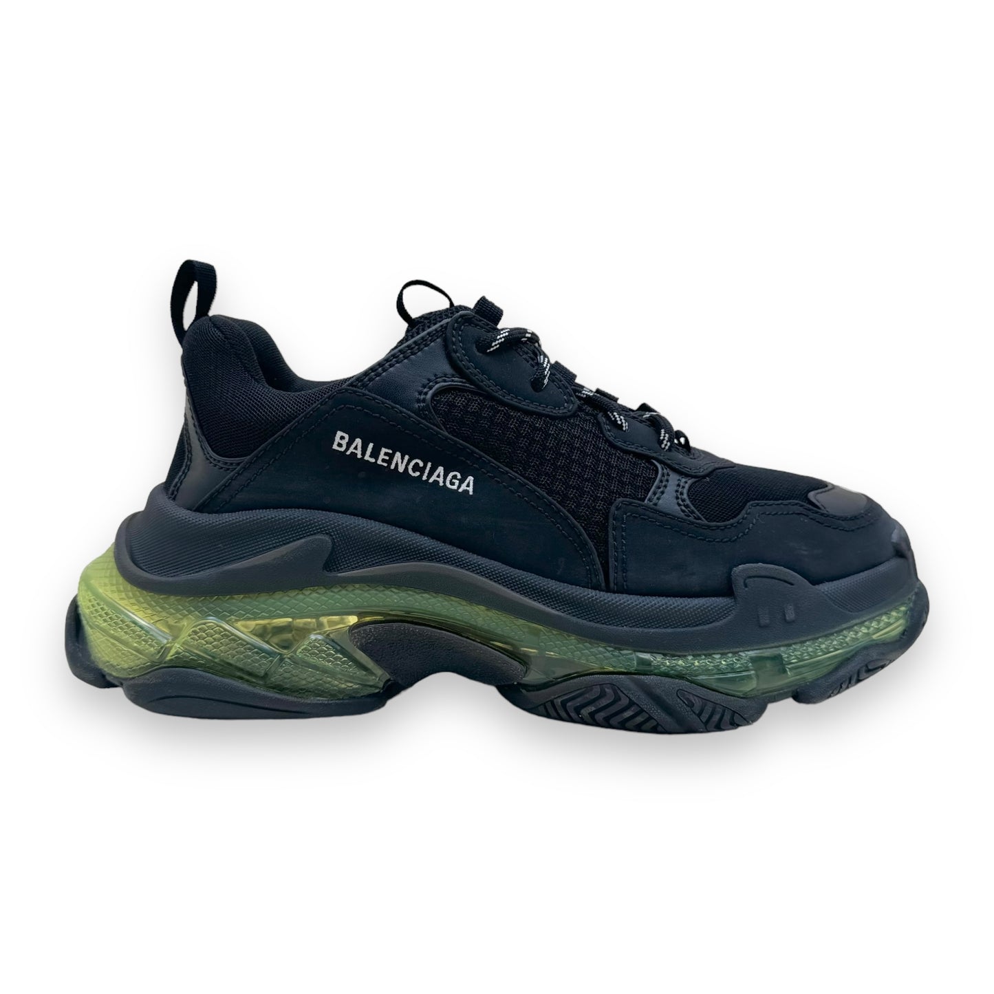 BALENCIAGA TRIPLE S SNEAKER BLACK / GREEN UK8