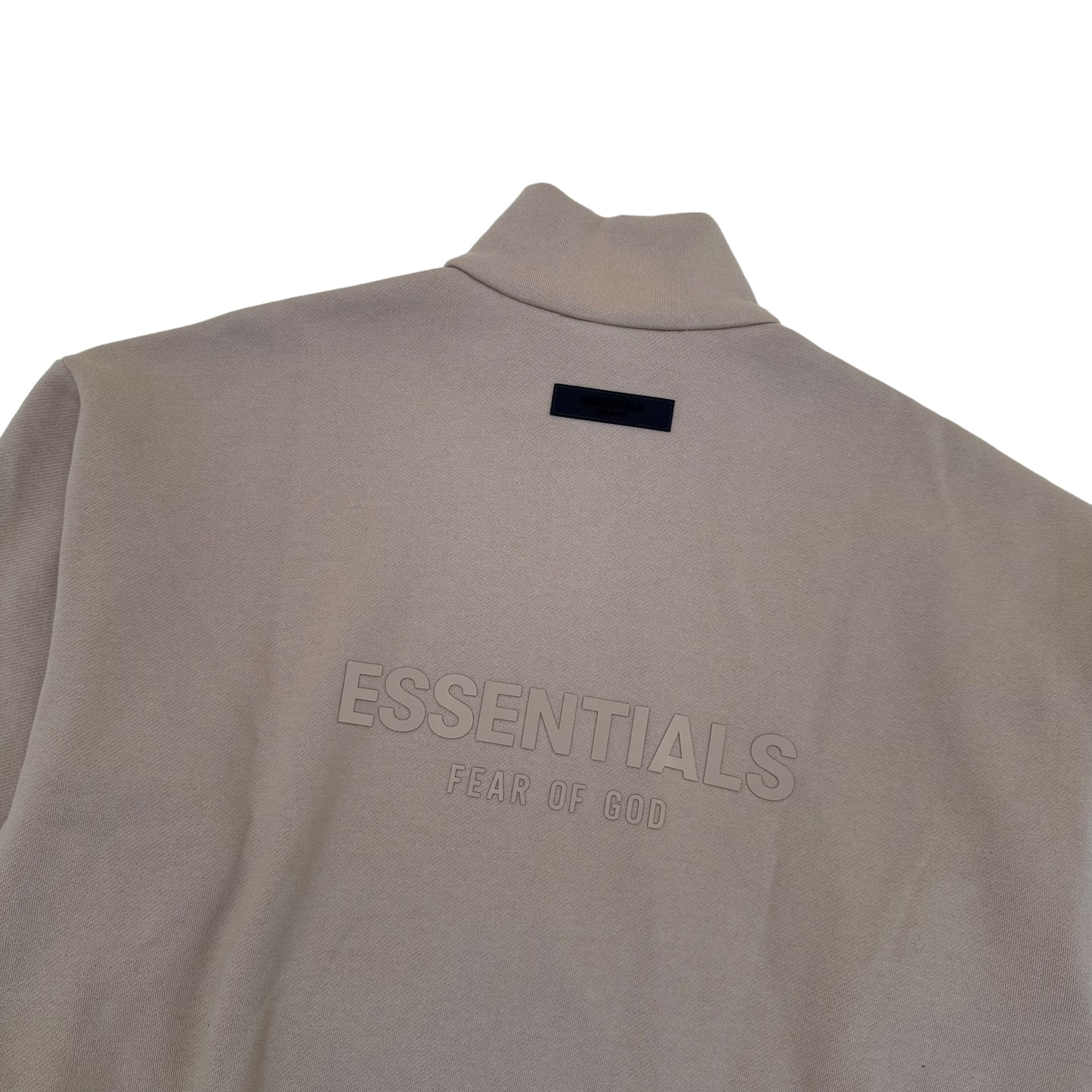 ESSENTIALS WOMENS ZIP-UP FLEECE JACKET SAND UK10