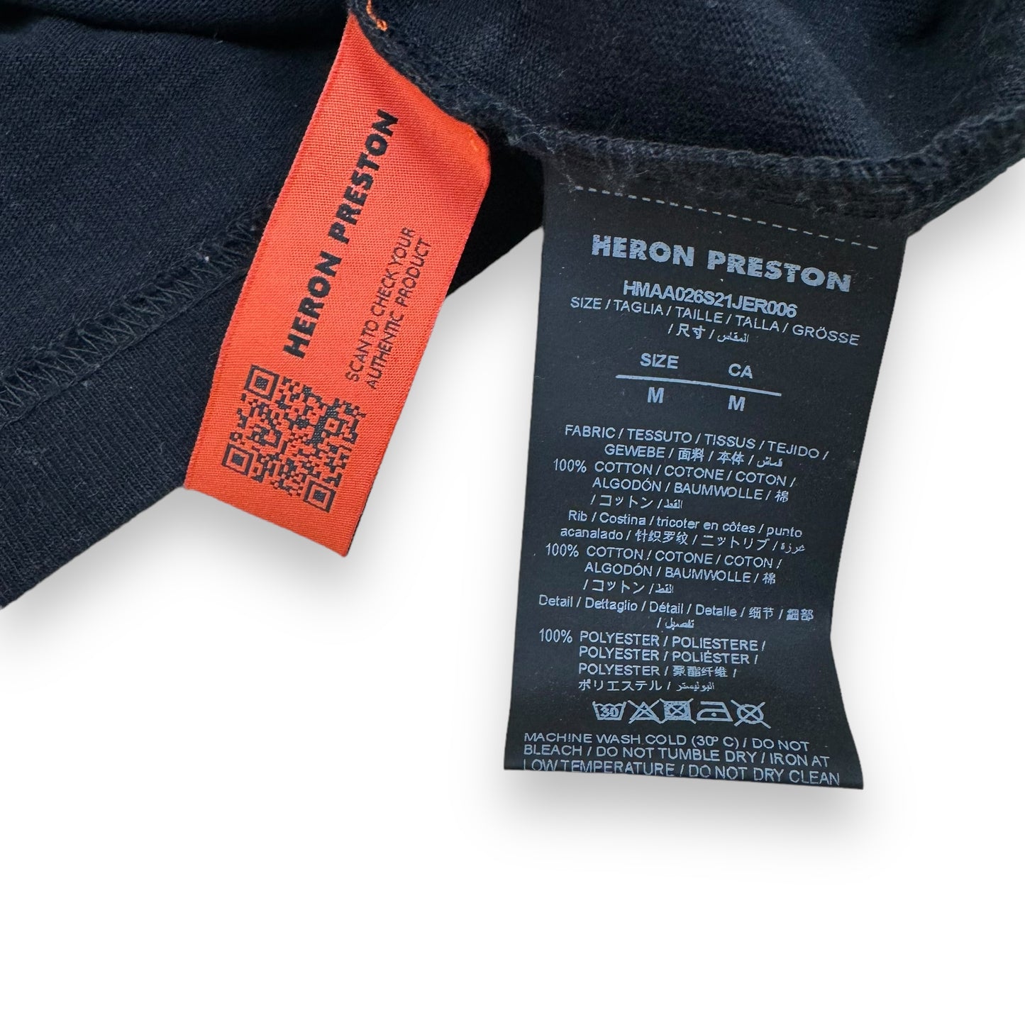 HERON PRESTON T-SHIRT BLACK M