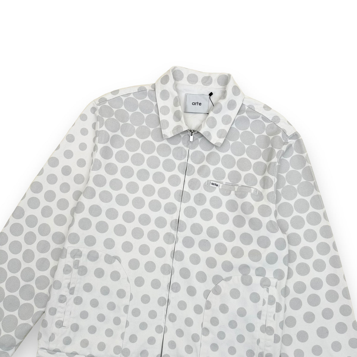 ARTE SS23 JACKSONS DOT JACKET GREY / CREAM XL