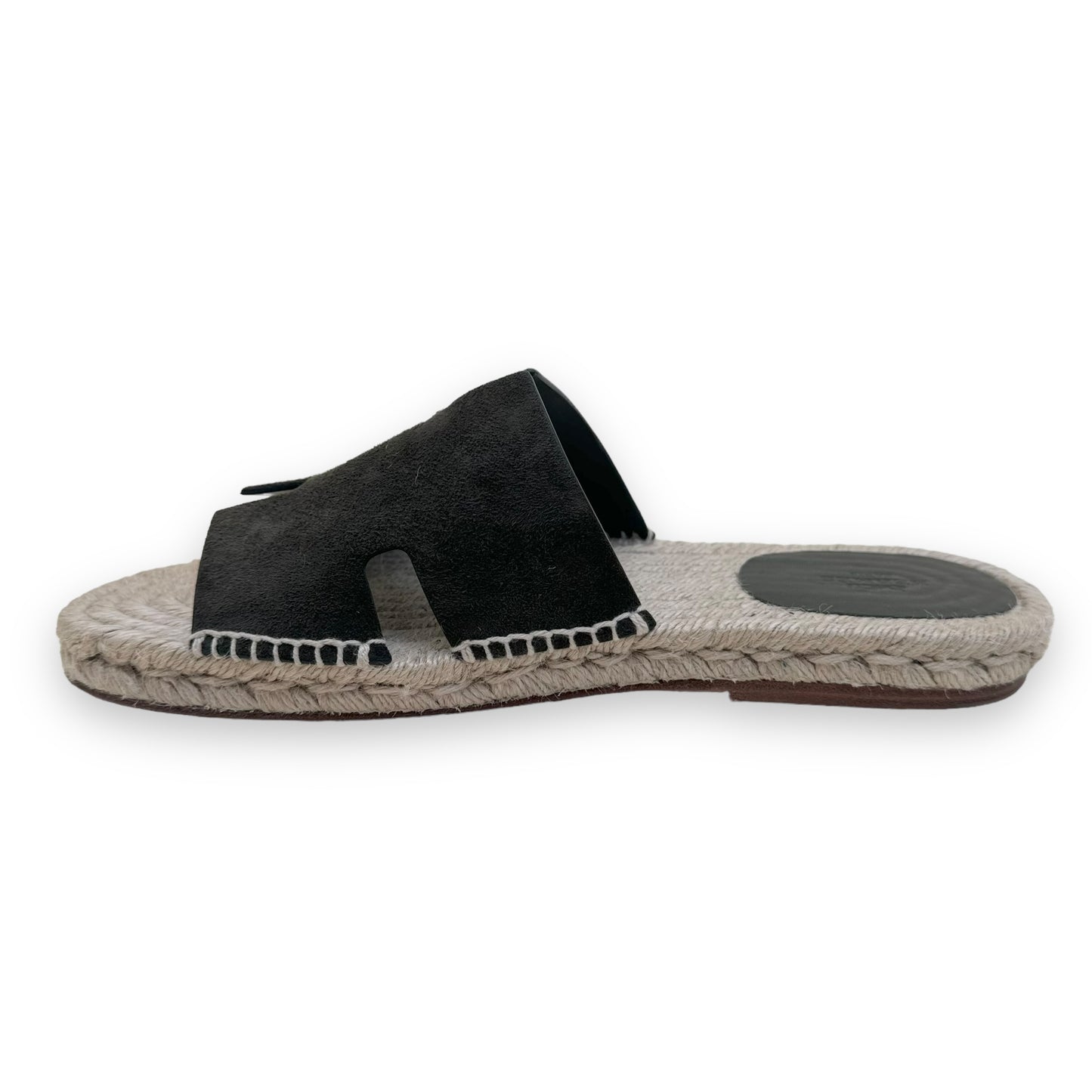 HERMES ANTIGUA ESPADRILLE VERT OLIVE UK8