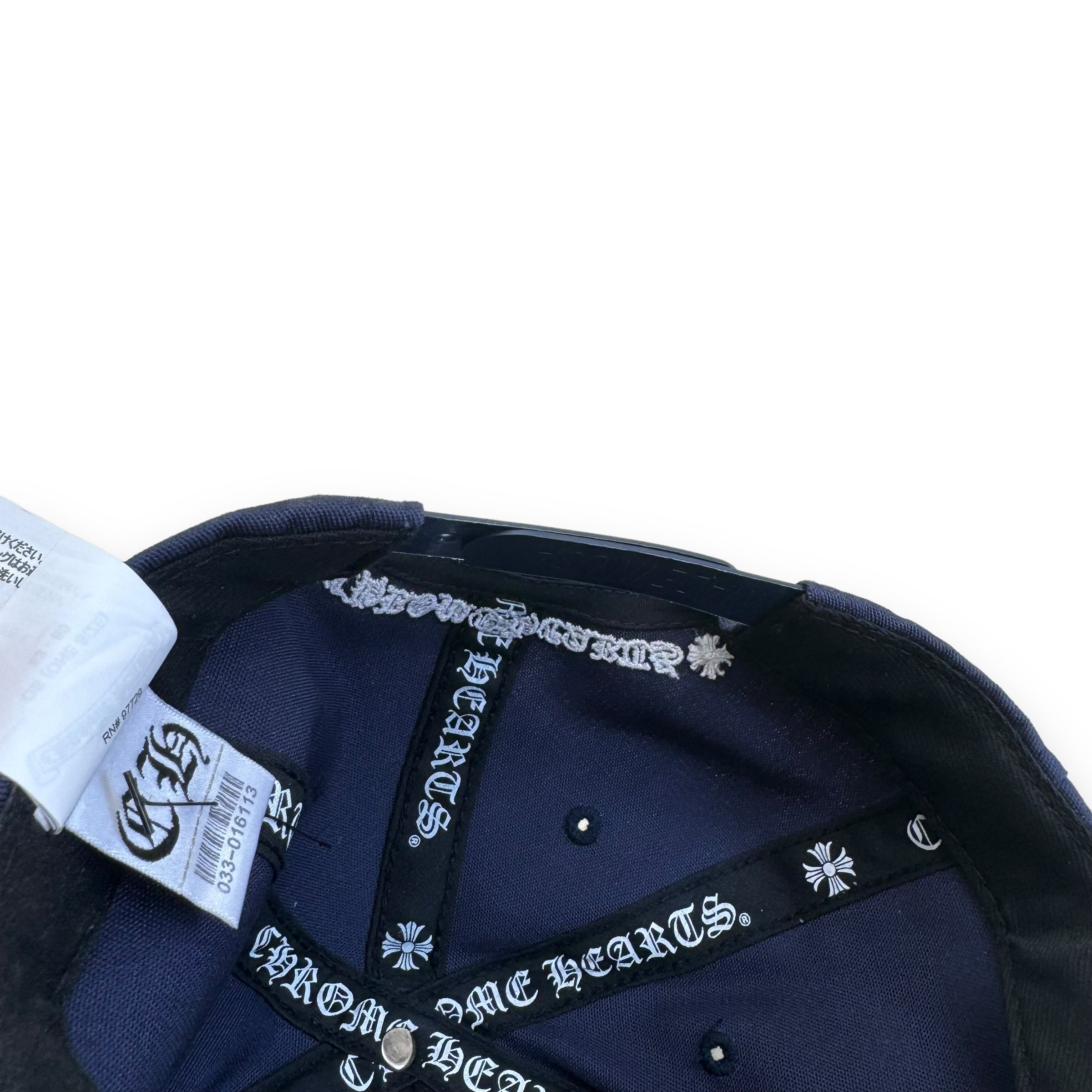 CHROME HEARTS CH CAP NAVY O/S