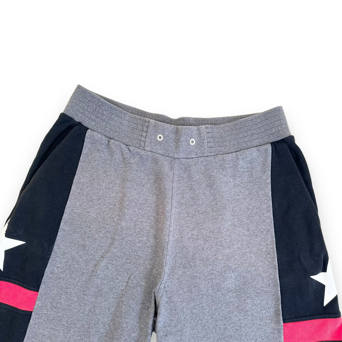 GIVENCHY STAR SWEAT SHORTS BLACK / GREY / RED L