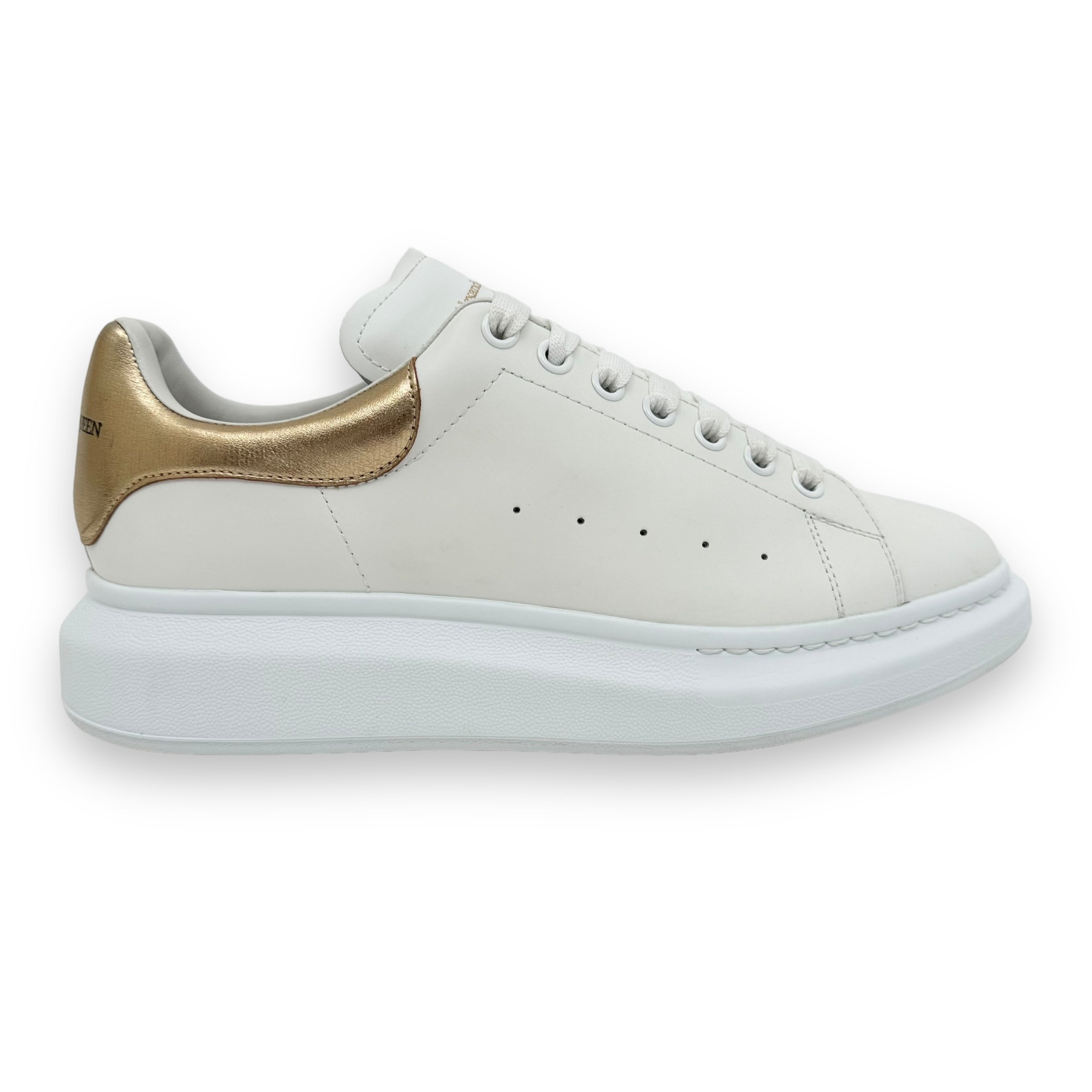 ALEXANDER MCQUEEN SNEAKER WHITE / GOLD UK11