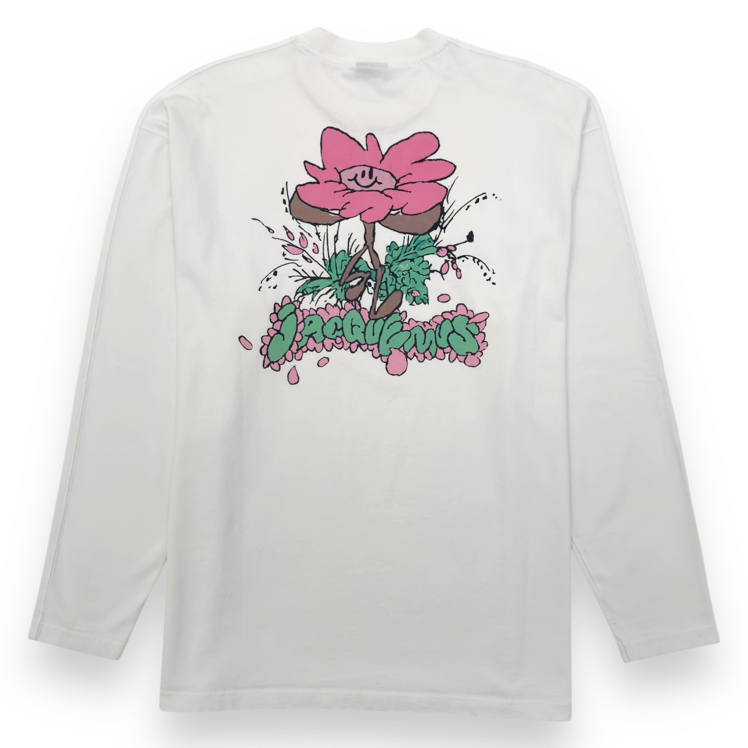 JACQUEMUS LE DESENHO LONG-SLEEVE T-SHIRT WHITE XXL