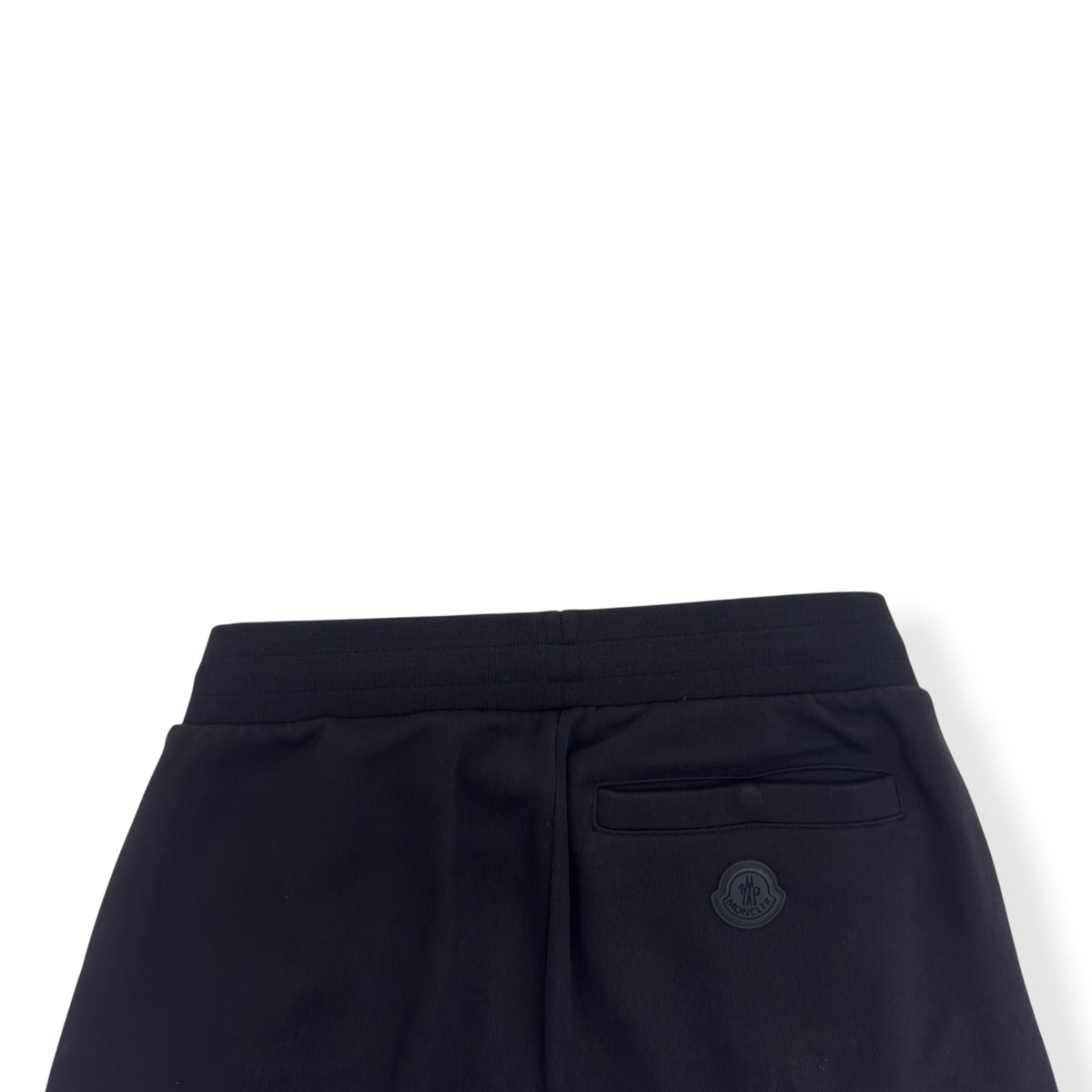 MONCLER LOGO-PRINT SWEATPANTS BLACK / WHITE S