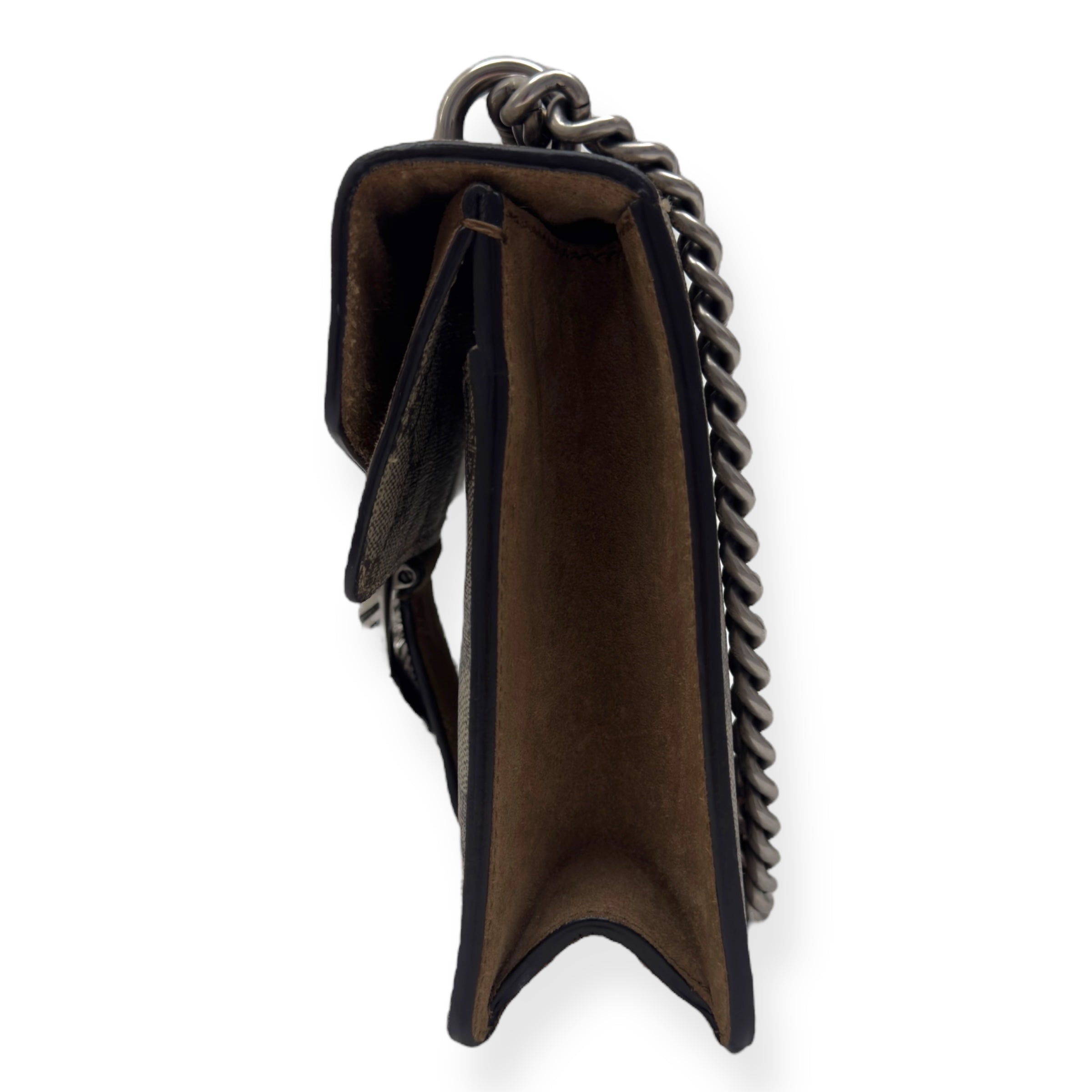 GUCCI GG SUPREME MONOGRAM DIONYSUS CANVAS SHOULDER BAG BEIGE S