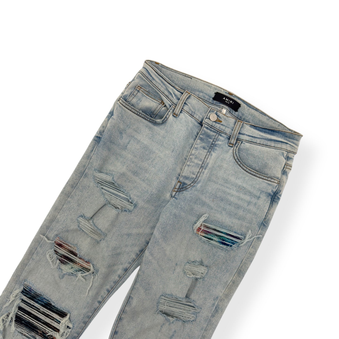 AMIRI TIE DYE MX1 SKINNY DENIM JEANS W32”