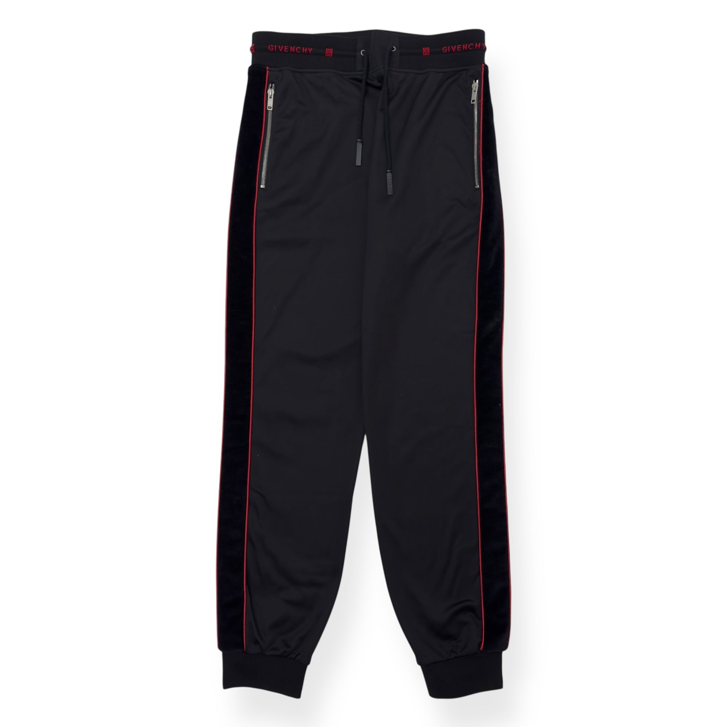 GIVENCHY TRACK PANTS BLACK / RED L