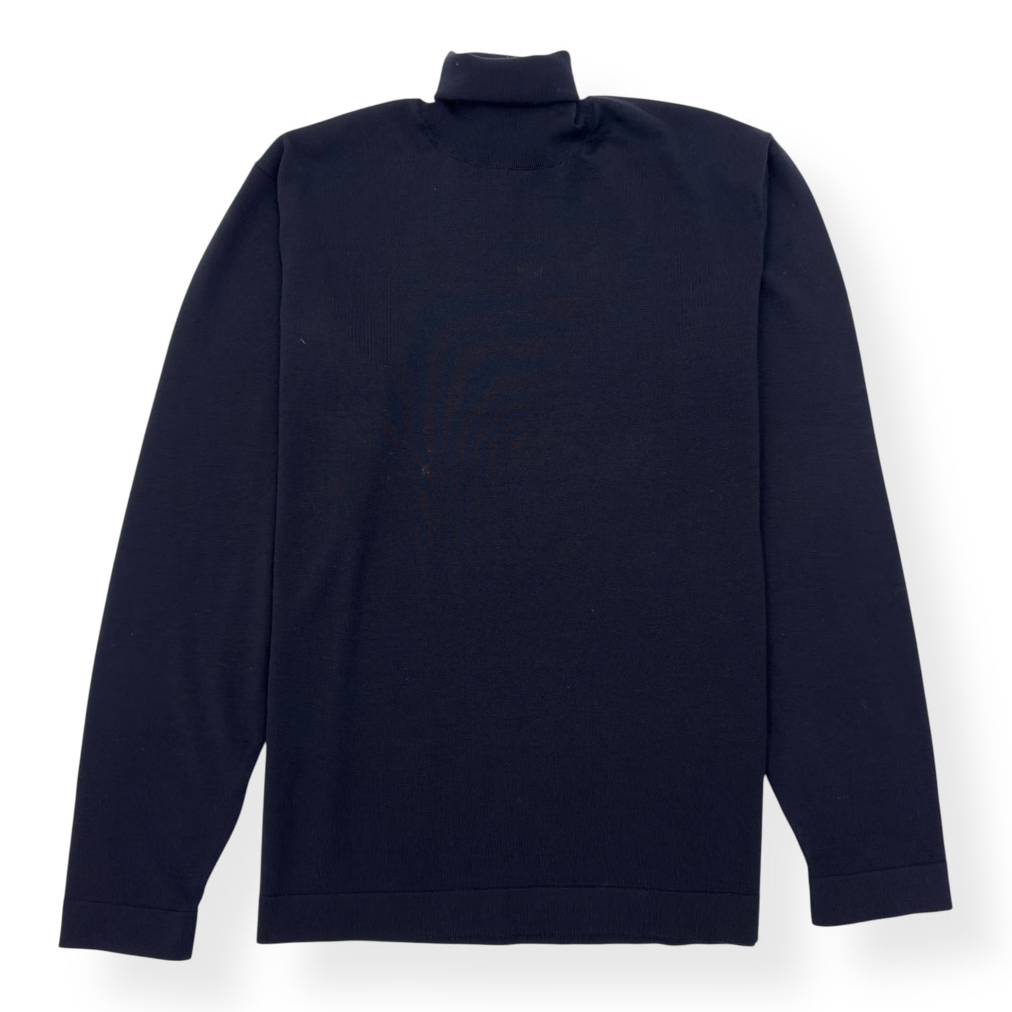 THOM SWEENEY AW22 ROLL NECK WOOL SWEATER NAVY M