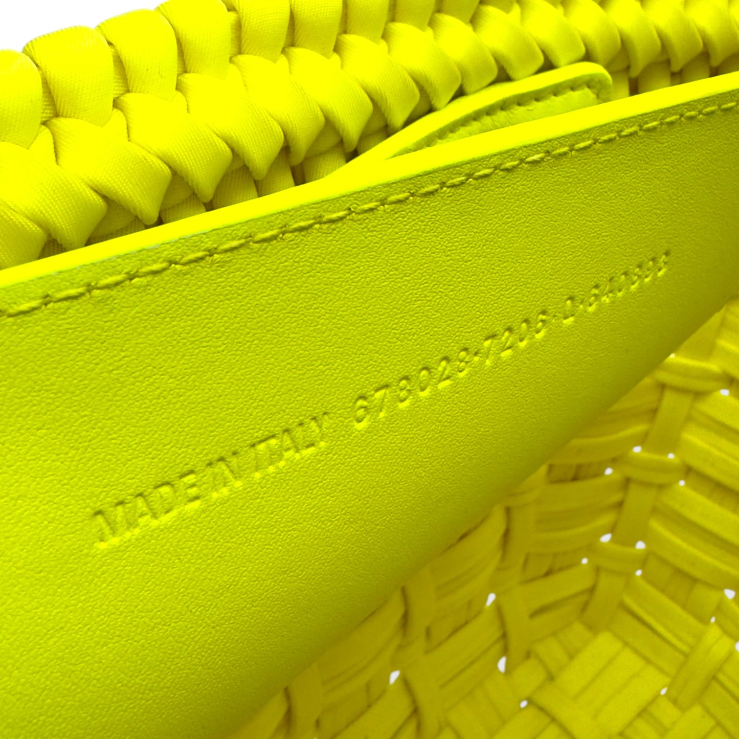 BALENCIAGA BISTRO NYLON / LEATHER SHOULDER BAG YELLOW XXS