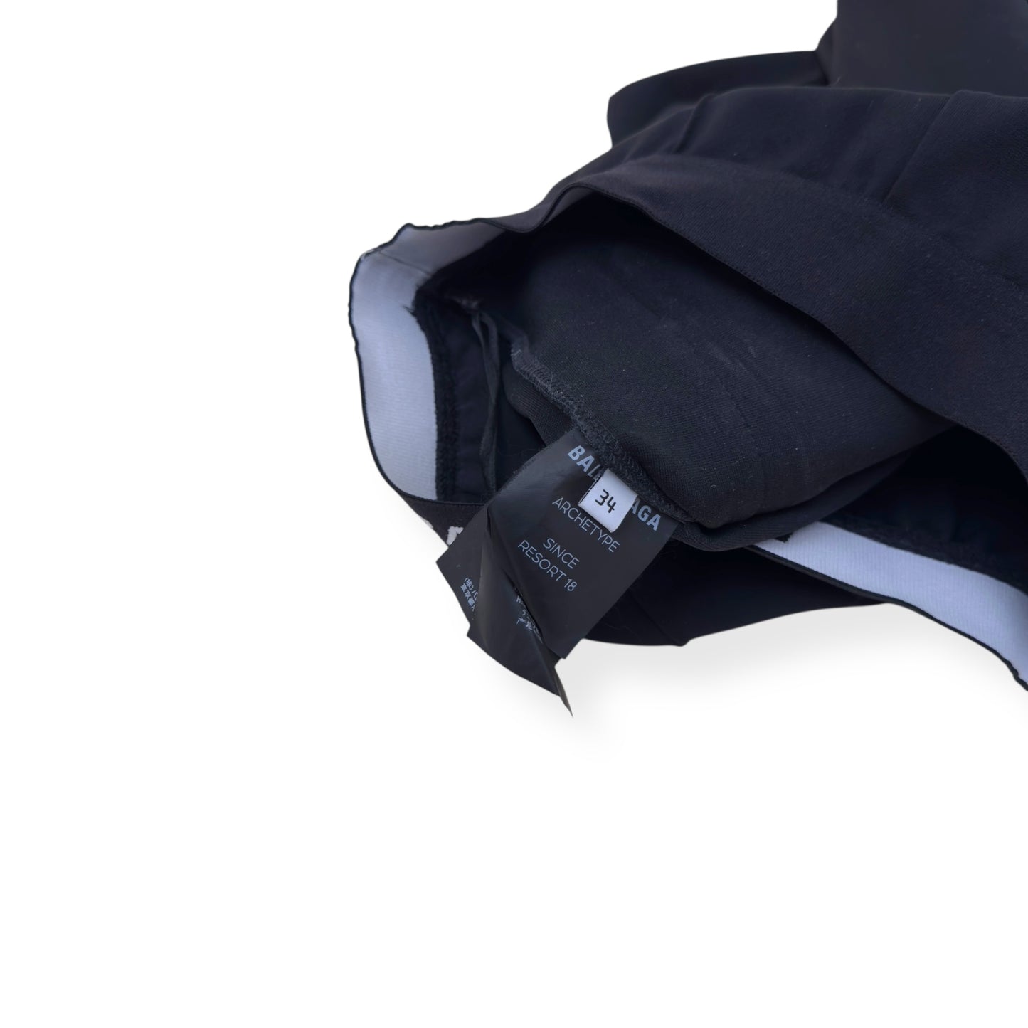 BALENCIAGA LOGO-PRINT STRETCH-JERSEY LEGGINGS BLACK 34 / XS