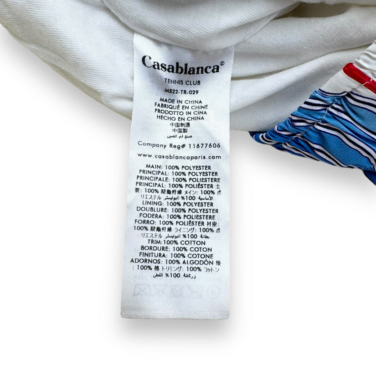CASABLANCA SWIM SHORTS WHITE S