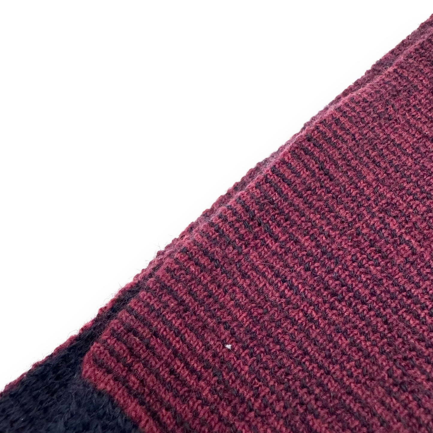 GUCCI GG WOOL SCARF NAVY / RED O/S