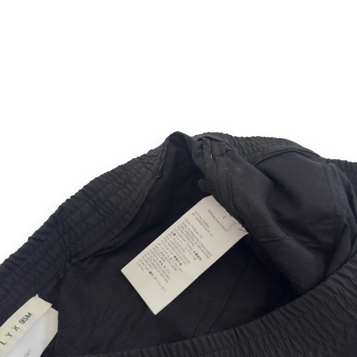 1017 ALYX 9SM STRAIGHT ZIP DETAILED TROUSERS BLACK L