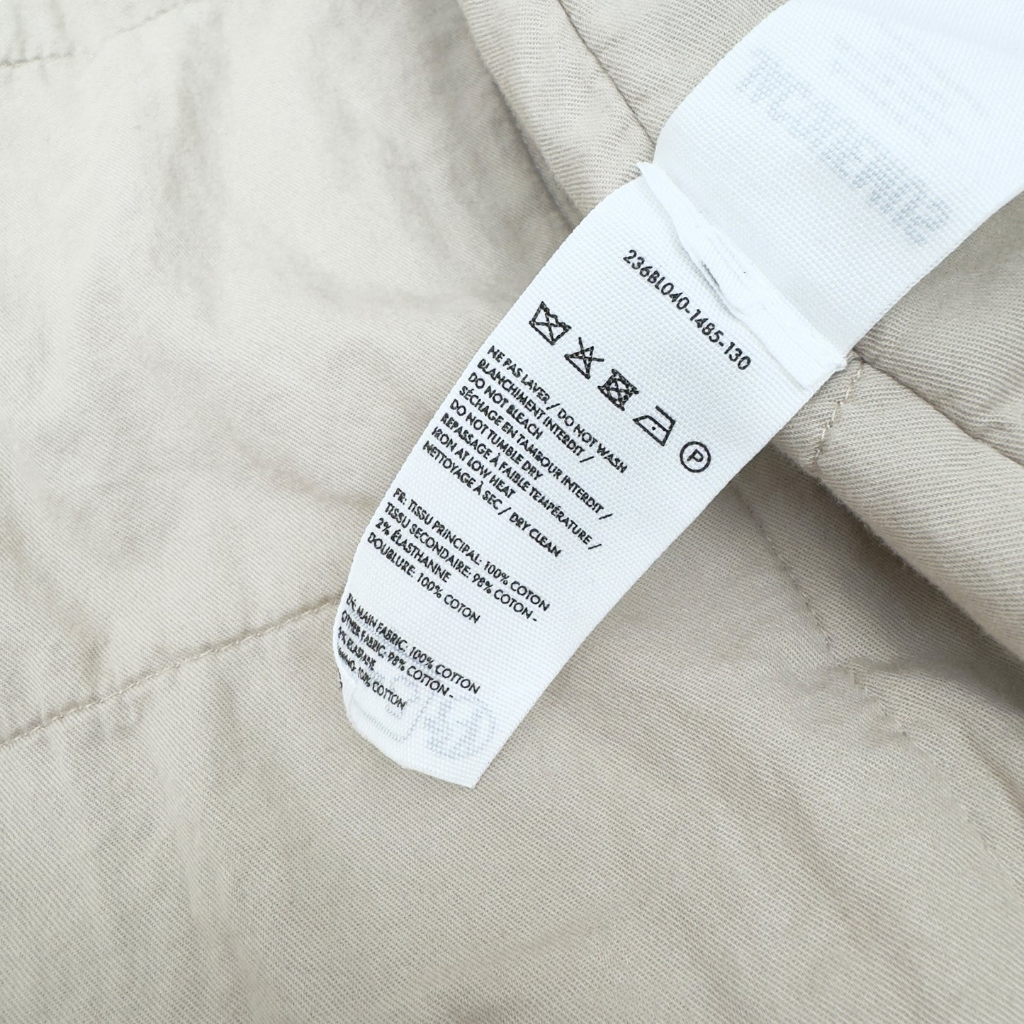 JACQUEMUS CROPPED LE BLOUSON TRIVELA UTILITY COTTON JACKET NATURAL XS