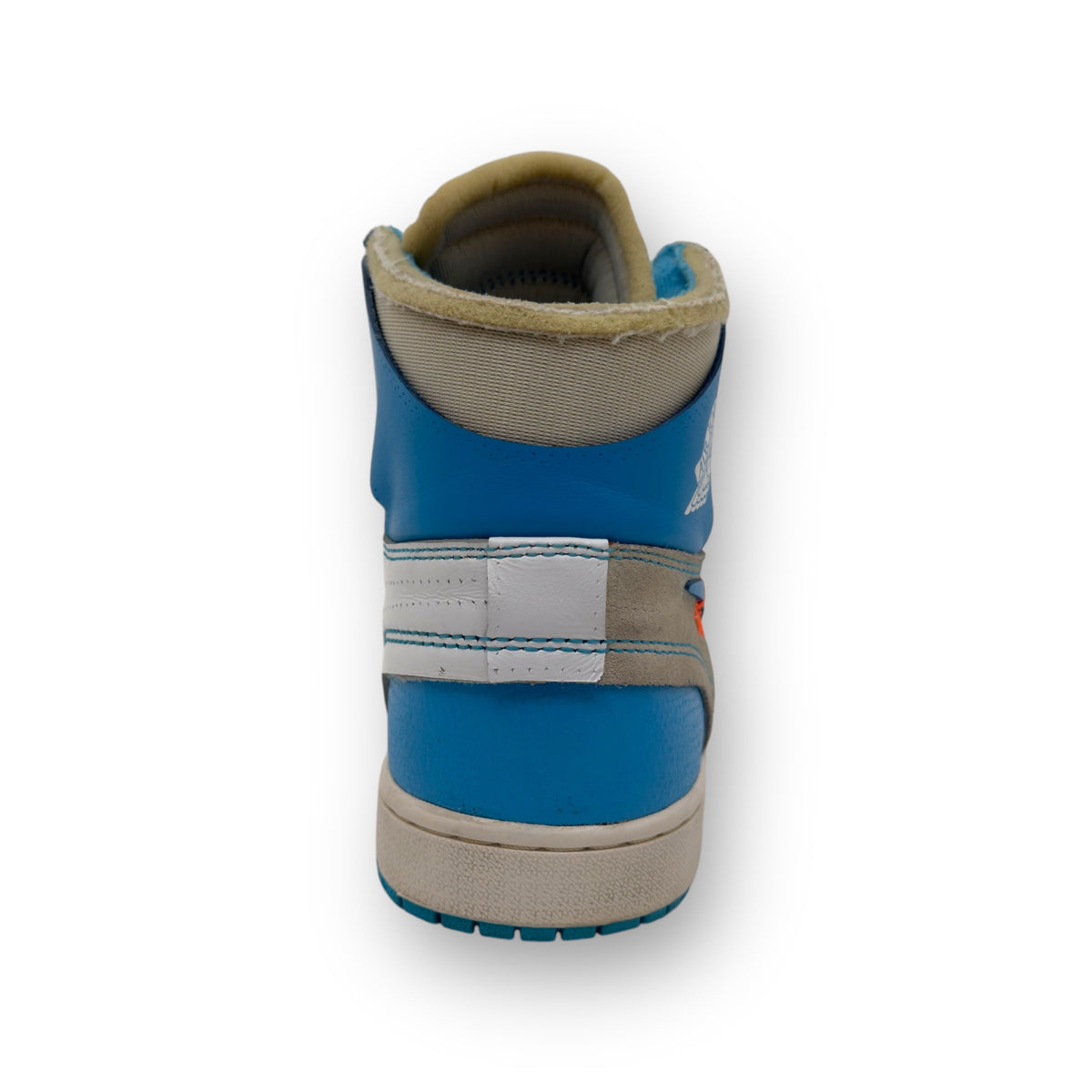 OFF-WHITE X AIR JORDAN 1 RETRO HIGH OG UNC SNEAKER UNIVERSITY BLUE UK9.5