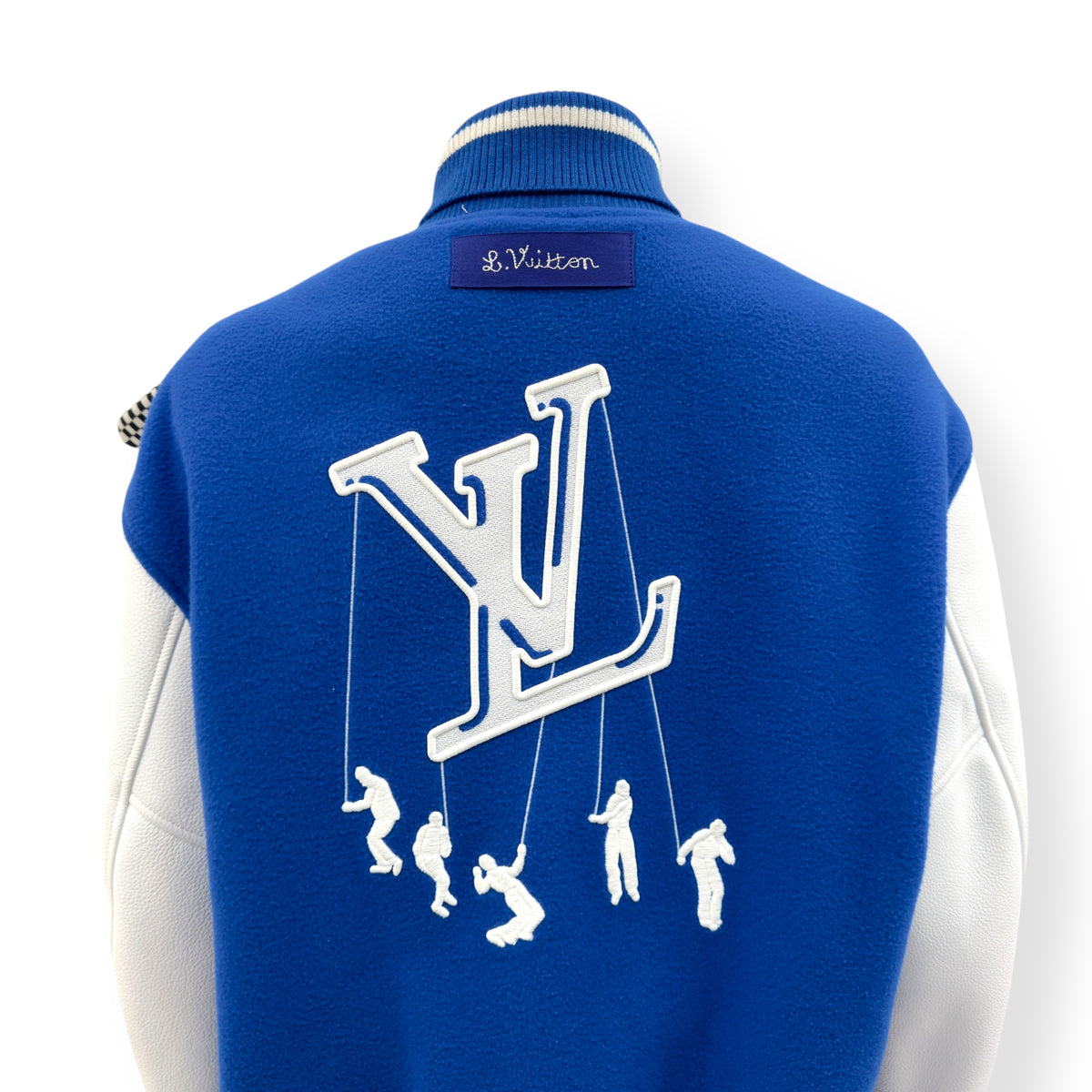 LOUIS VUITTON PUPPET VARSITY JACKET BLUE / WHITE 48 / S