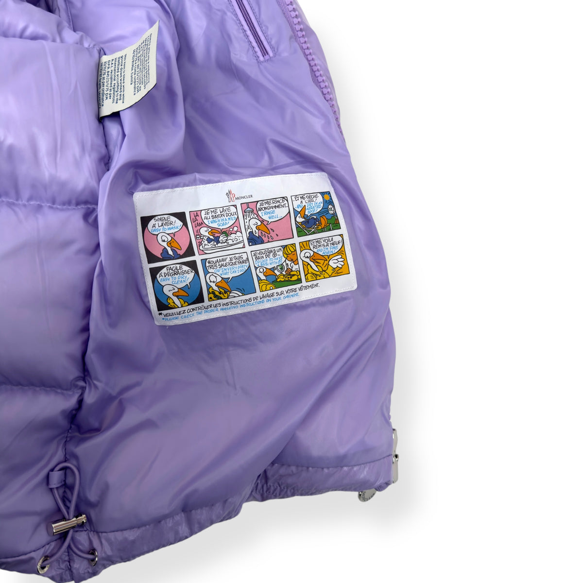 MONCLER EXTRAORDINARY FOREVER MAYA QUILTED SHELL JACKET LILAC 2 / S