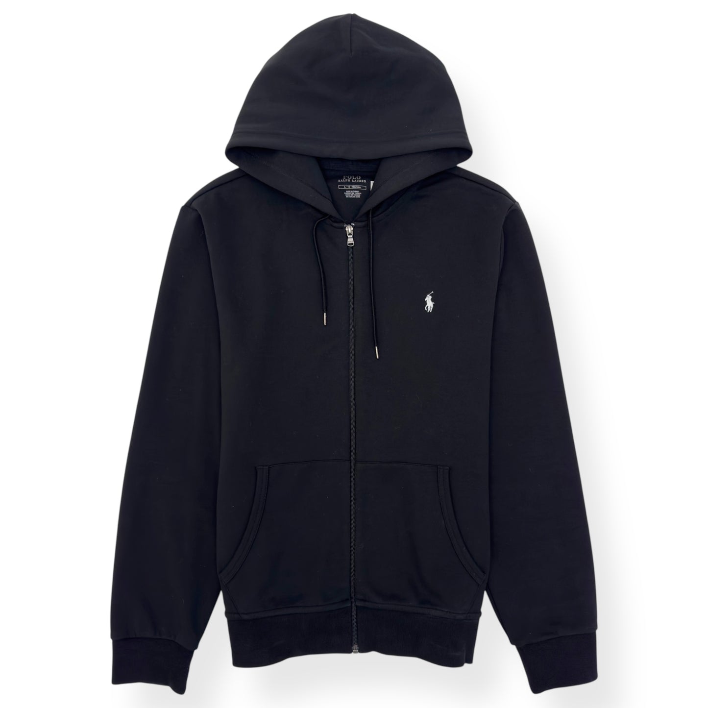 POLO RALPH LAUREN FULL ZIP HOODIE BLACK L