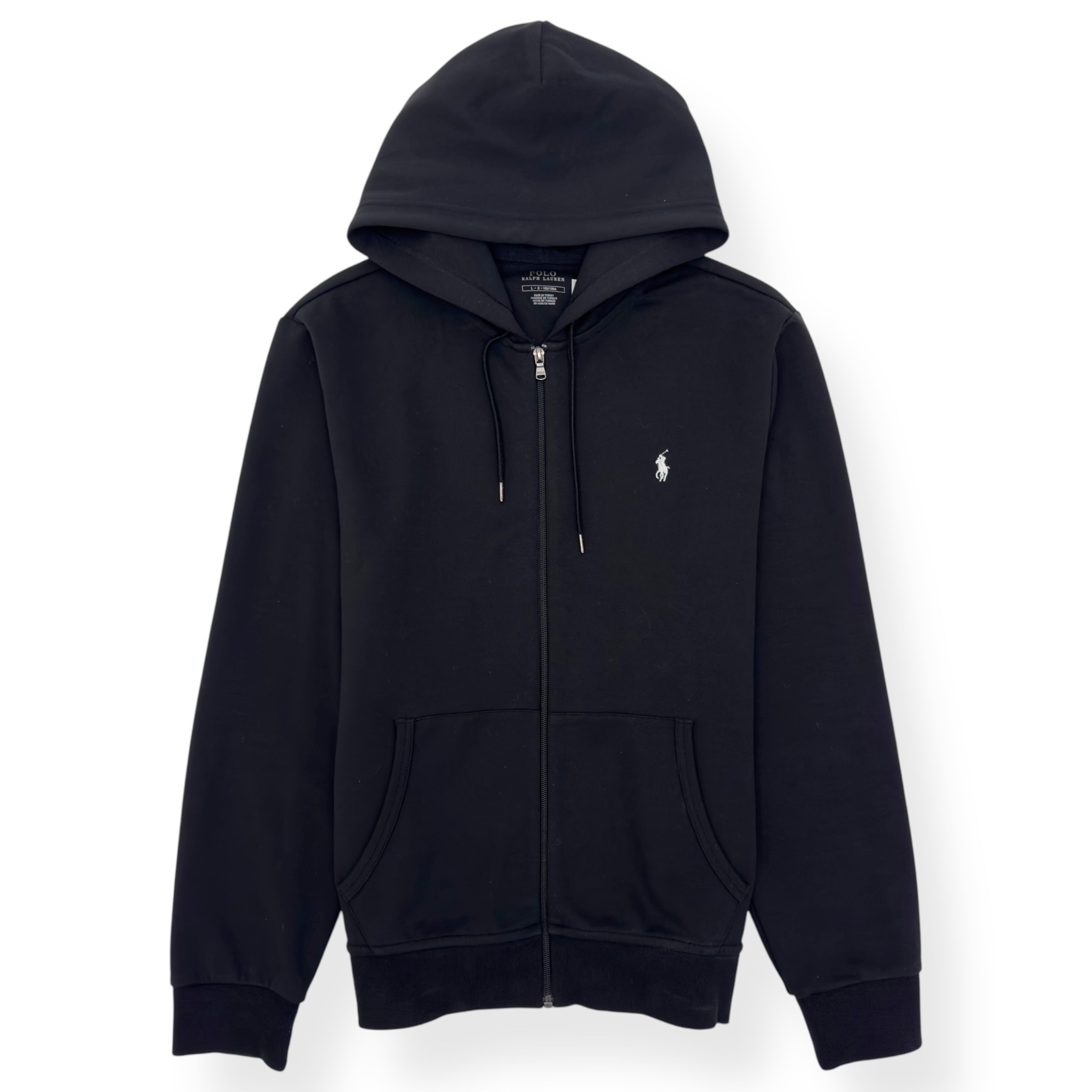 POLO RALPH LAUREN FULL ZIP HOODIE BLACK L