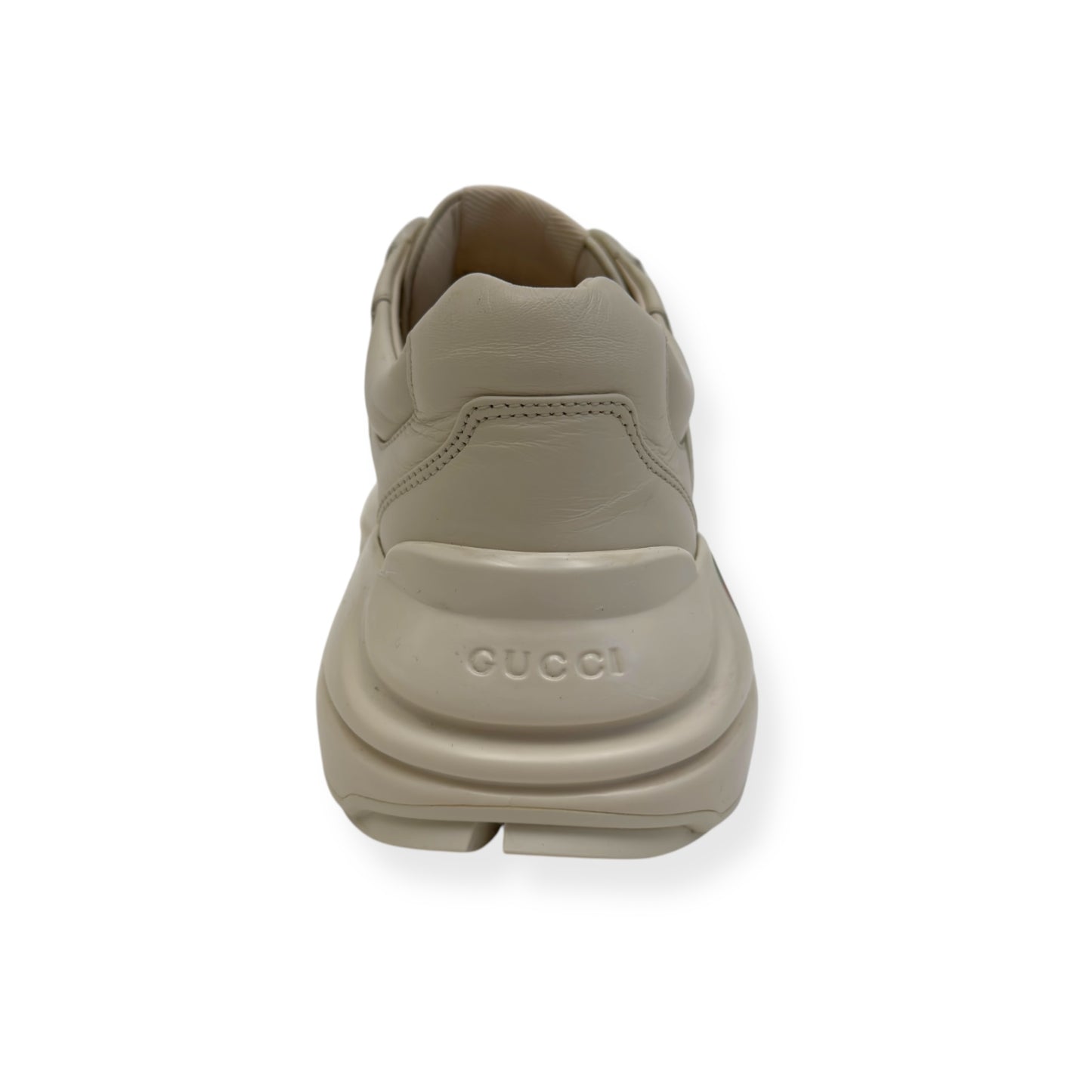 GUCCI RHYTON VINTAGE LOGO SNEAKER IVORY / RED UK6