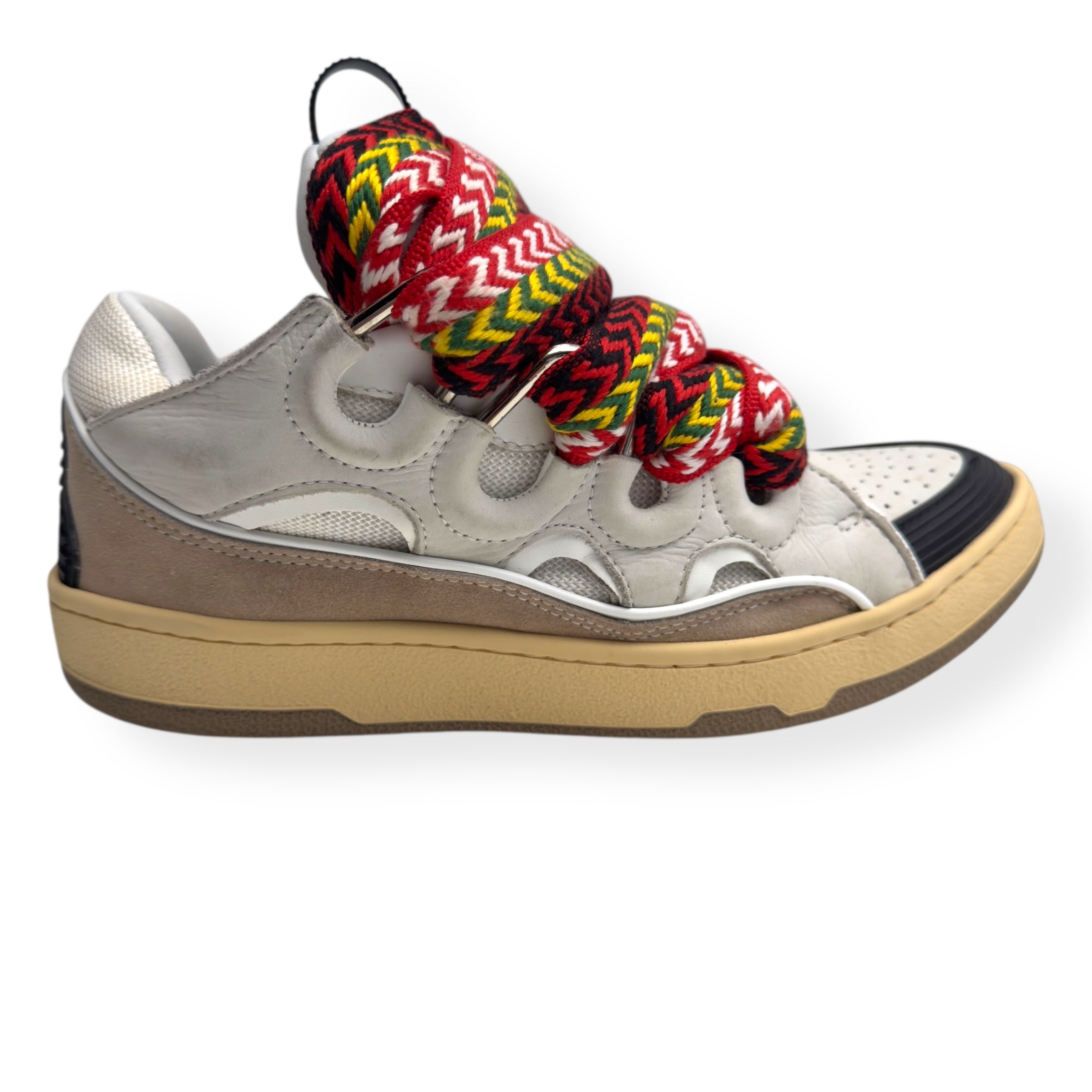 LANVIN CURB SNEAKER WHITE / MULTICOLOURED 40 / UK6