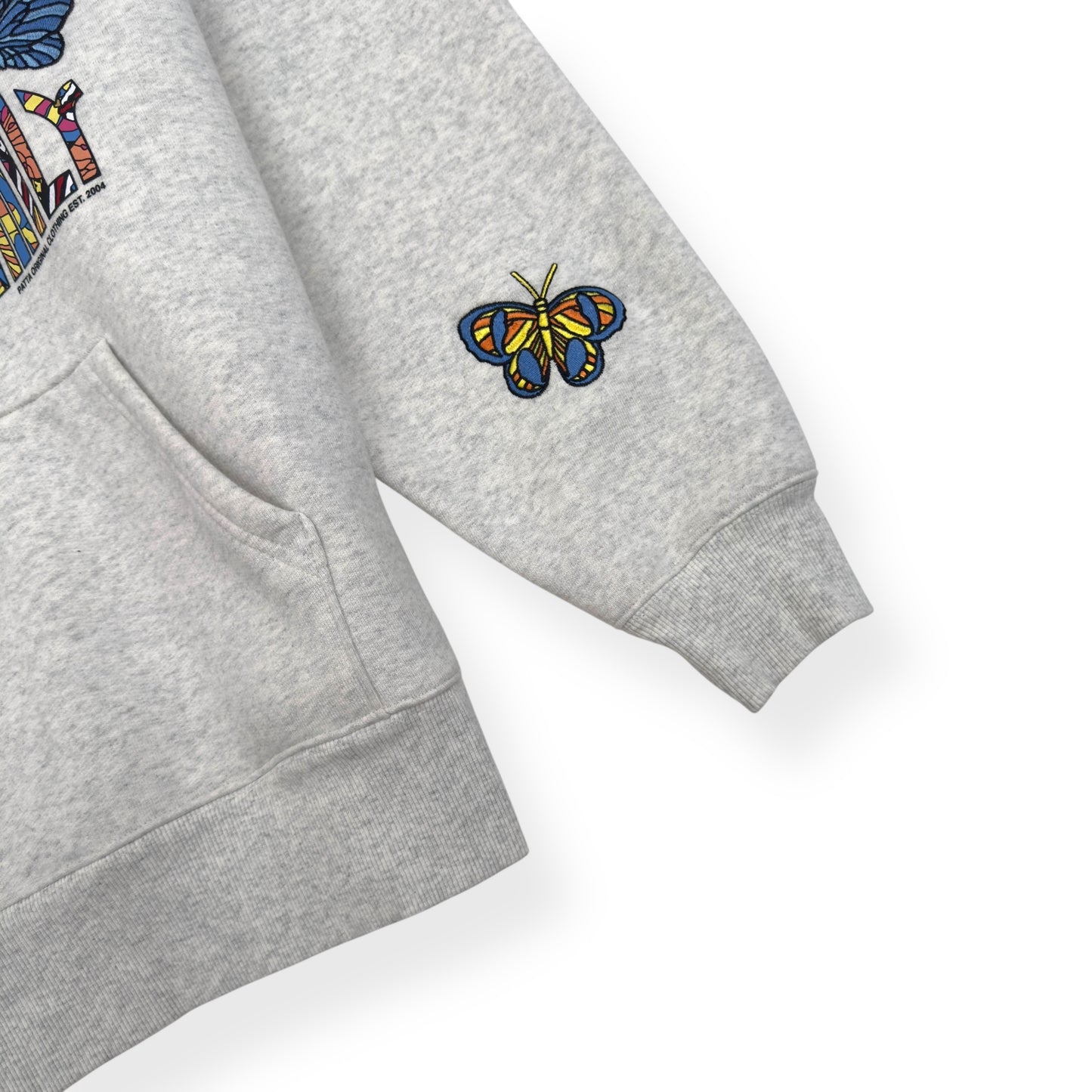 PATTA FAMILY CLASSIC HOODIE GREY / MULTICOLOURED L