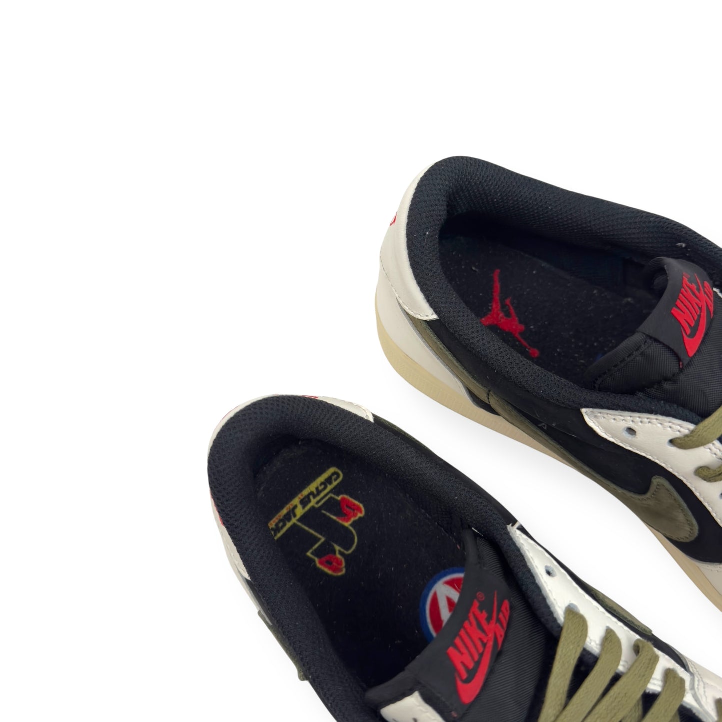 AIR JORDAN 1 LOW OG SP X TRAVIS SCOTT SNEAKER OLIVE UK8.5