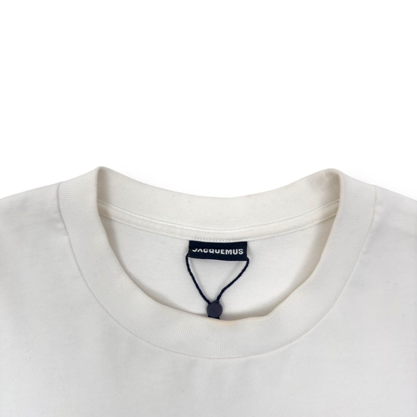 JACQUEMUS LE T-SHIRT VAGUE PRINT LOGO T-SHIRT PINK / WHITE XL
