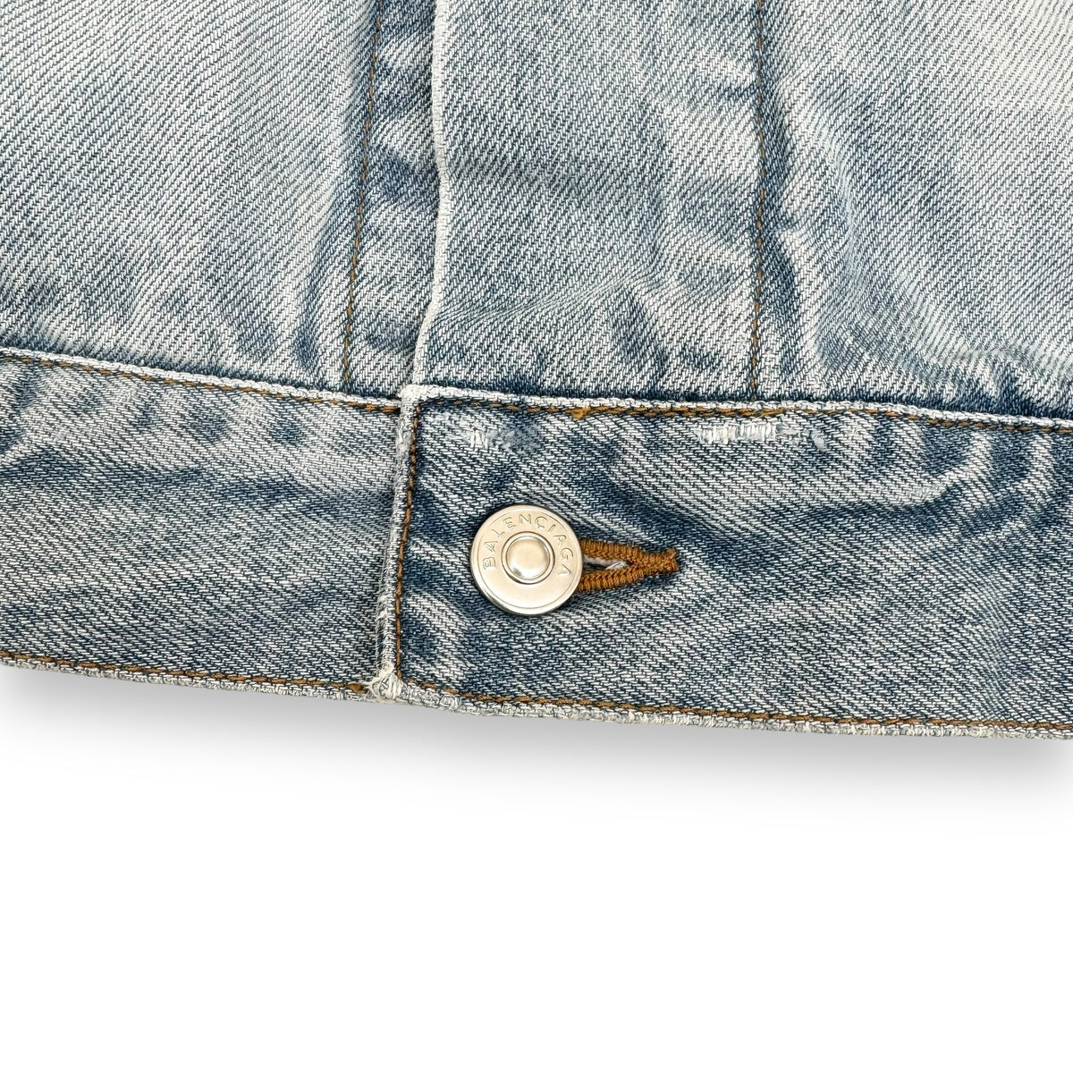 BALENCIAGA SS18 OVERSIZED DENIM JACKET BLUE UK8