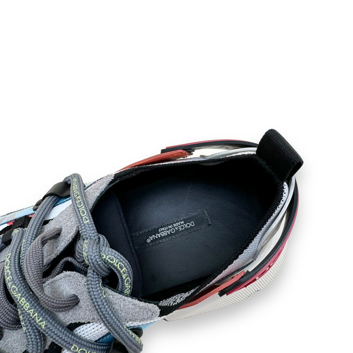 DOLCE & GABBANA DAYMASTER PANELLED LOW TOP SNEAKER MULTICOLOURED UK9