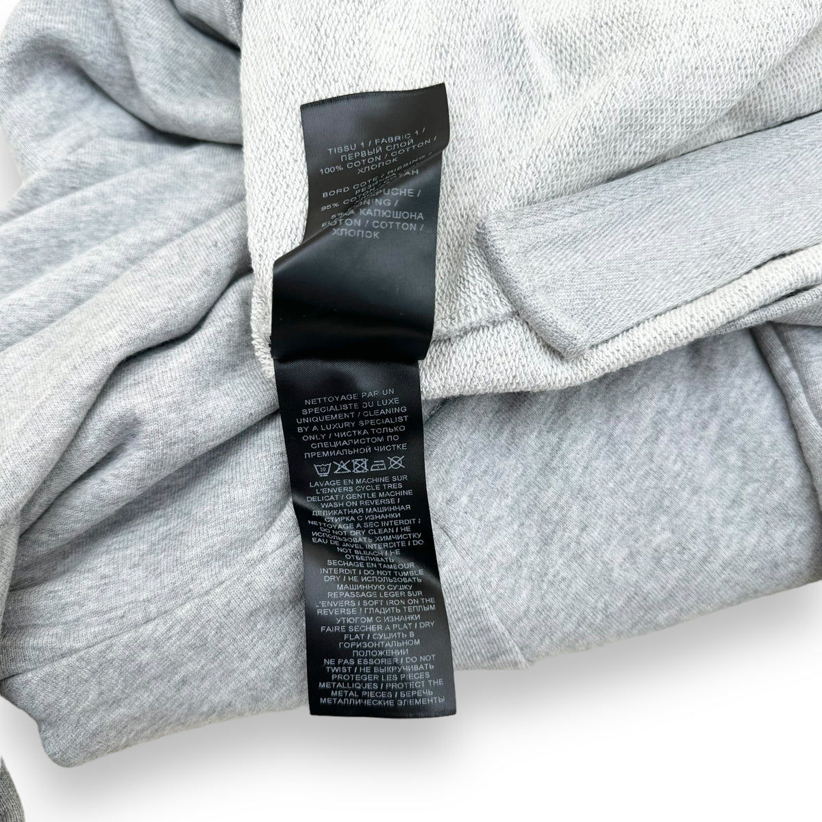BALMAIN PARIS HOODIE GREY M