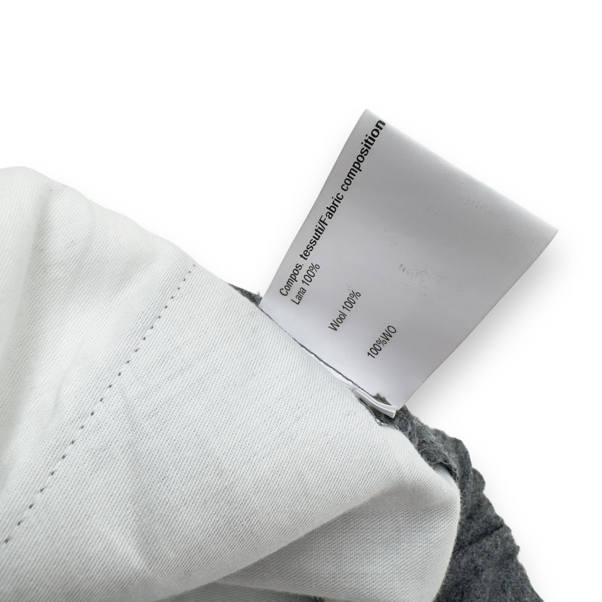 THOM SWEENEY BESPOKE WOOL TROUSERS GREY 32”