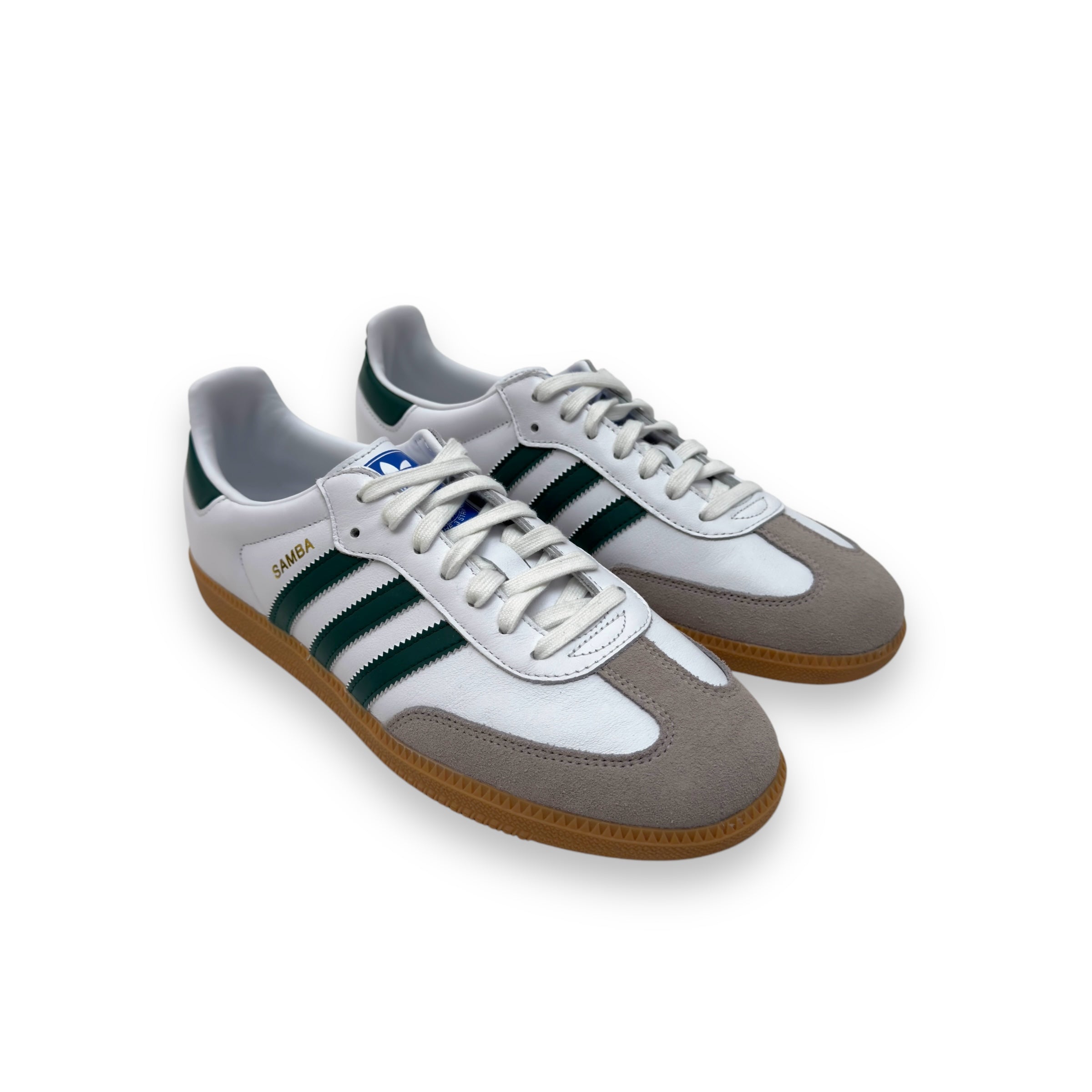 ADIDAS SAMBA OG SNEAKER WHITE / GREEN UK10.5