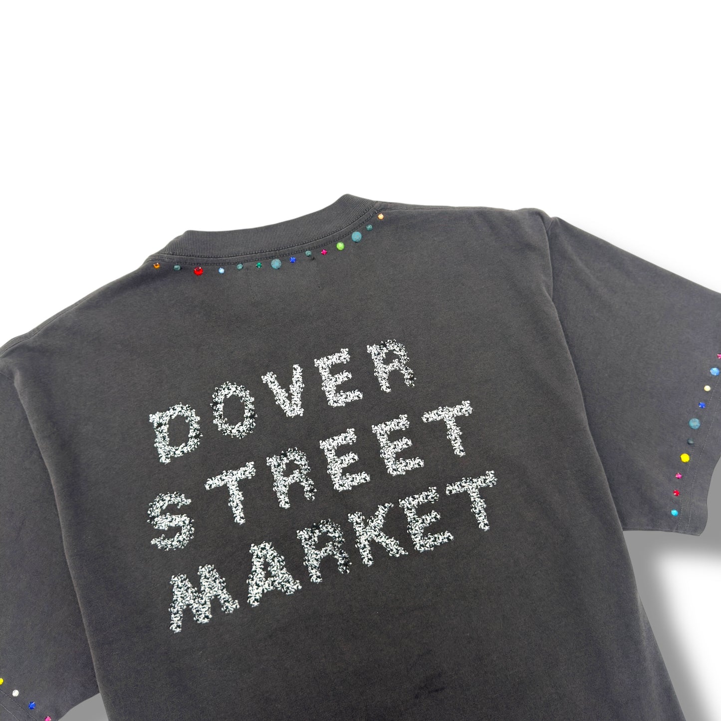 DENIM TEARS X DOVER STREET MARKET RHINESTONE WREATH T-SHIRT GREY XL