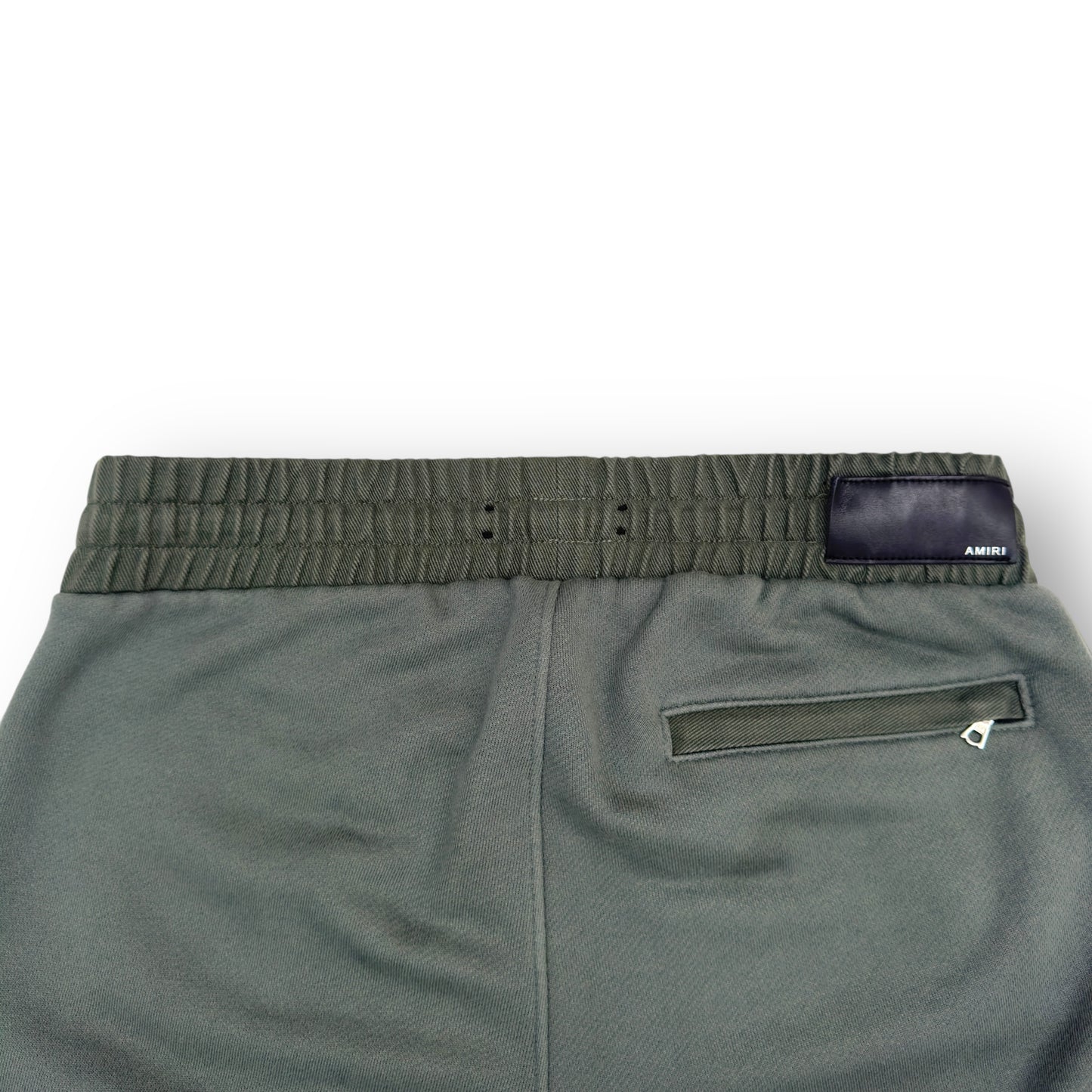 AMIRI COTTON KNIT CARGO SWEATPANTS GREEN M