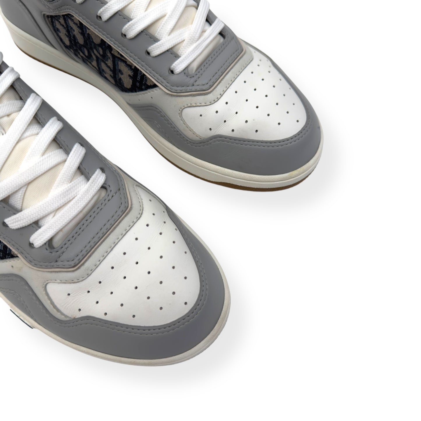 DIOR B27 OBLIQUE HIGH TOP SNEAKERS GREY / WHITE 43 / UK9
