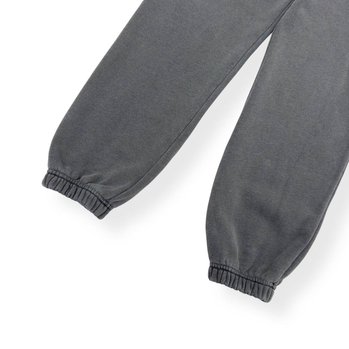 PALM ANGELS CURVED LOGO SWEATPANTS GREY / WHITE S