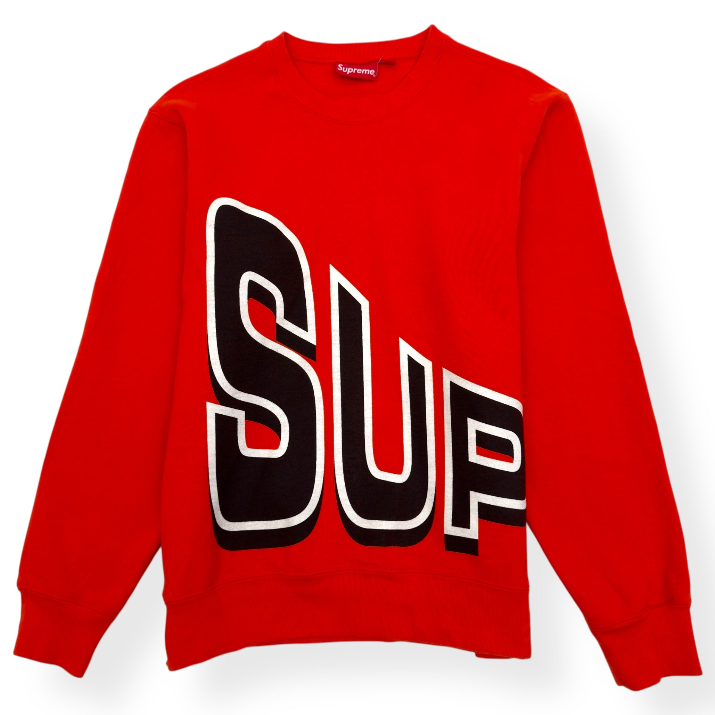 SUPREME SS18 SIDE ARC CREWNECK SWEATSHIRT ORANGE M