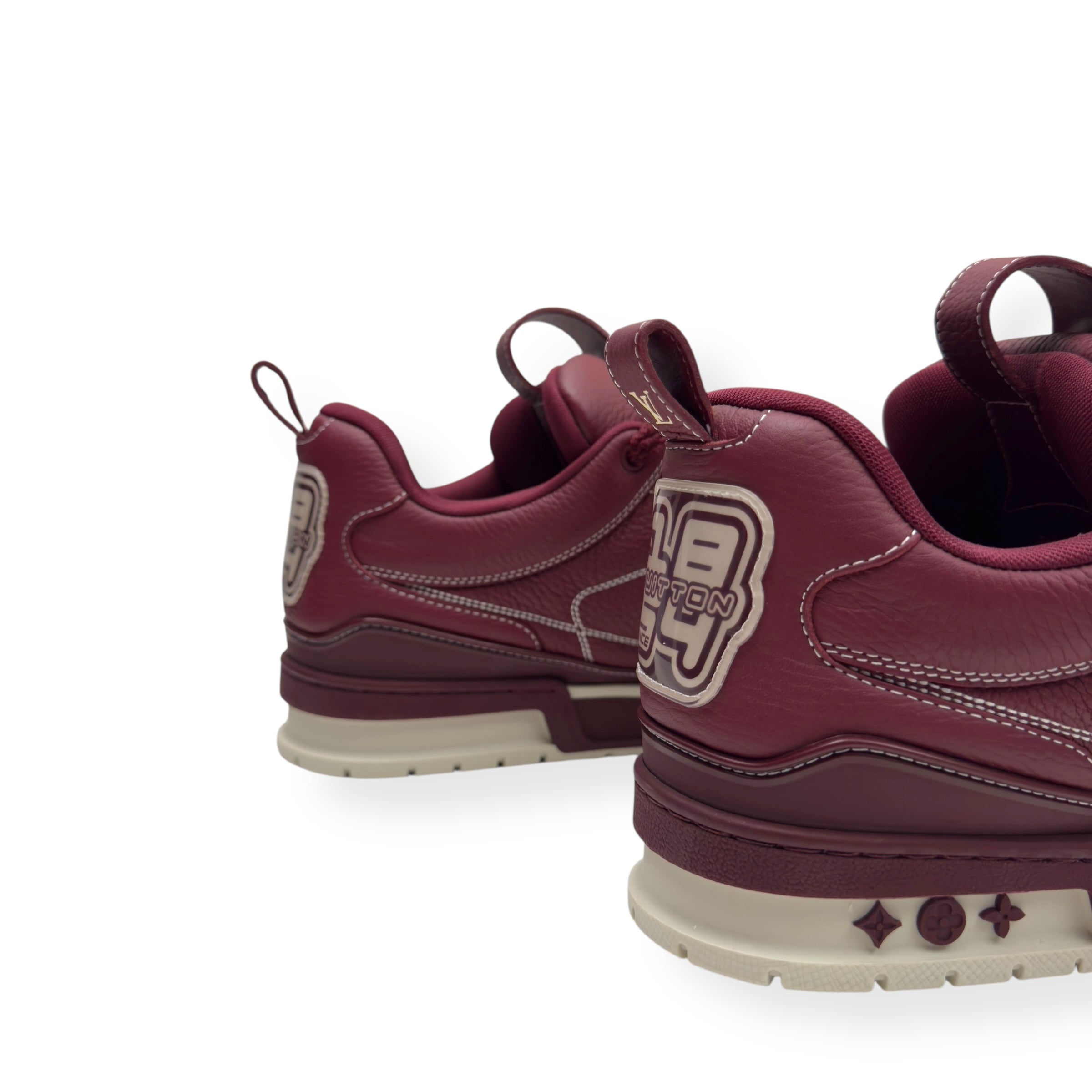 LOUIS VUITTON LV SKATE SNEAKER BORDEAUX RED UK10