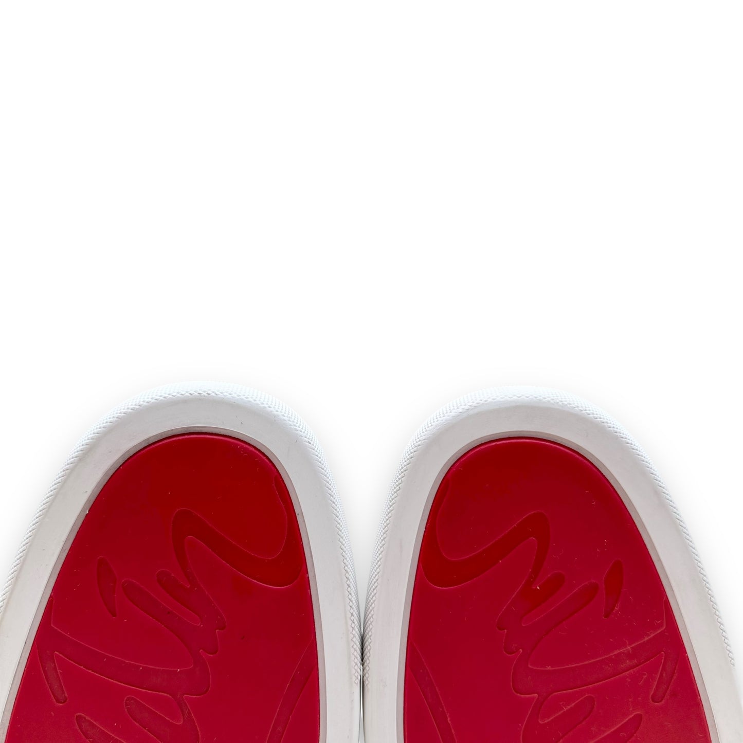 CHRISTIAN LOUBOUTIN PIK SPIKE HIGH TOP SNEAKER WHITE / SILVER UK8