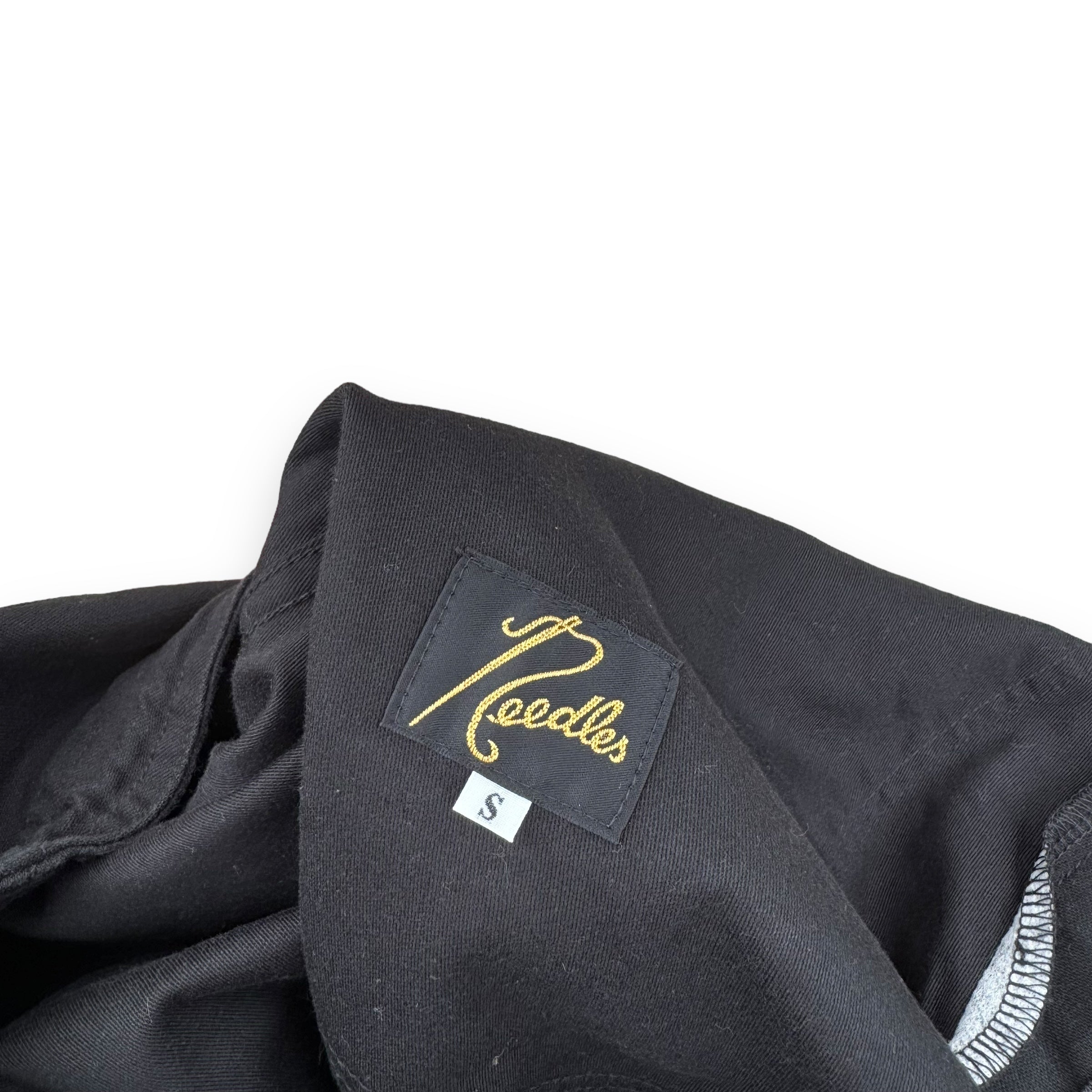 NEEDLES STRING FATIGUE TROUSERS BLACK / PURPLE S
