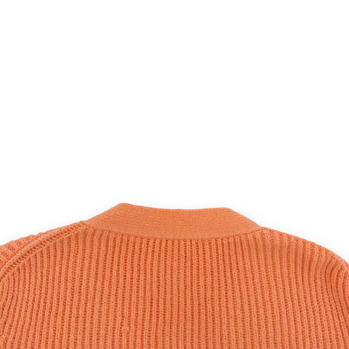 JIL SANDER WOOL CARDIGAN ORANGE 52 / XL