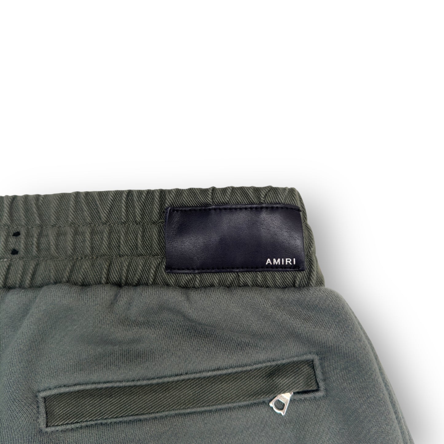 AMIRI COTTON KNIT CARGO SWEATPANTS GREEN M