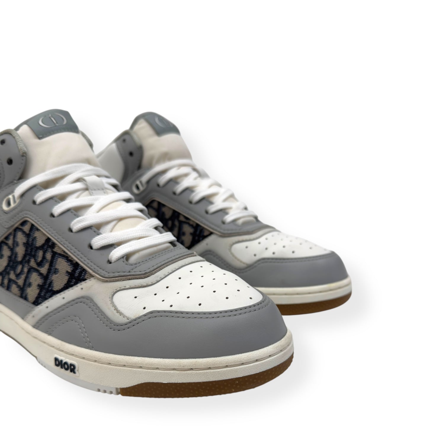 DIOR B27 OBLIQUE HIGH TOP SNEAKERS GREY / WHITE 43 / UK9