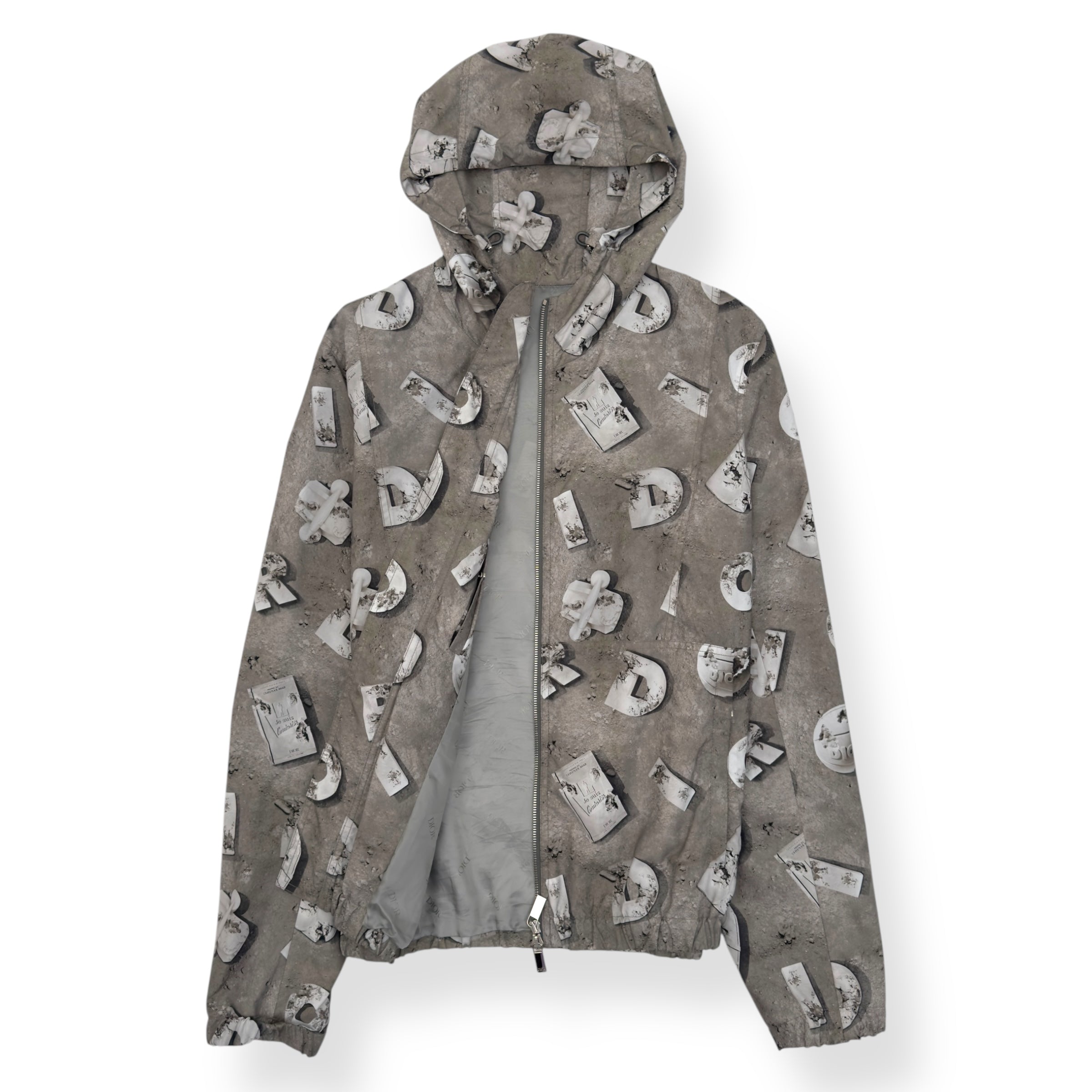 DIOR X DANIEL ARSHAM 2020 BLOUSON ZIP-UP JACKET GERY 50 / M