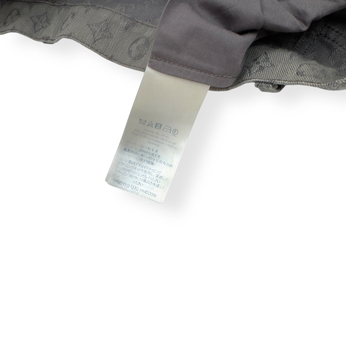 LOUIS VUITTON MONOGRAM SLIM FIT DENIM JEANS GREY M