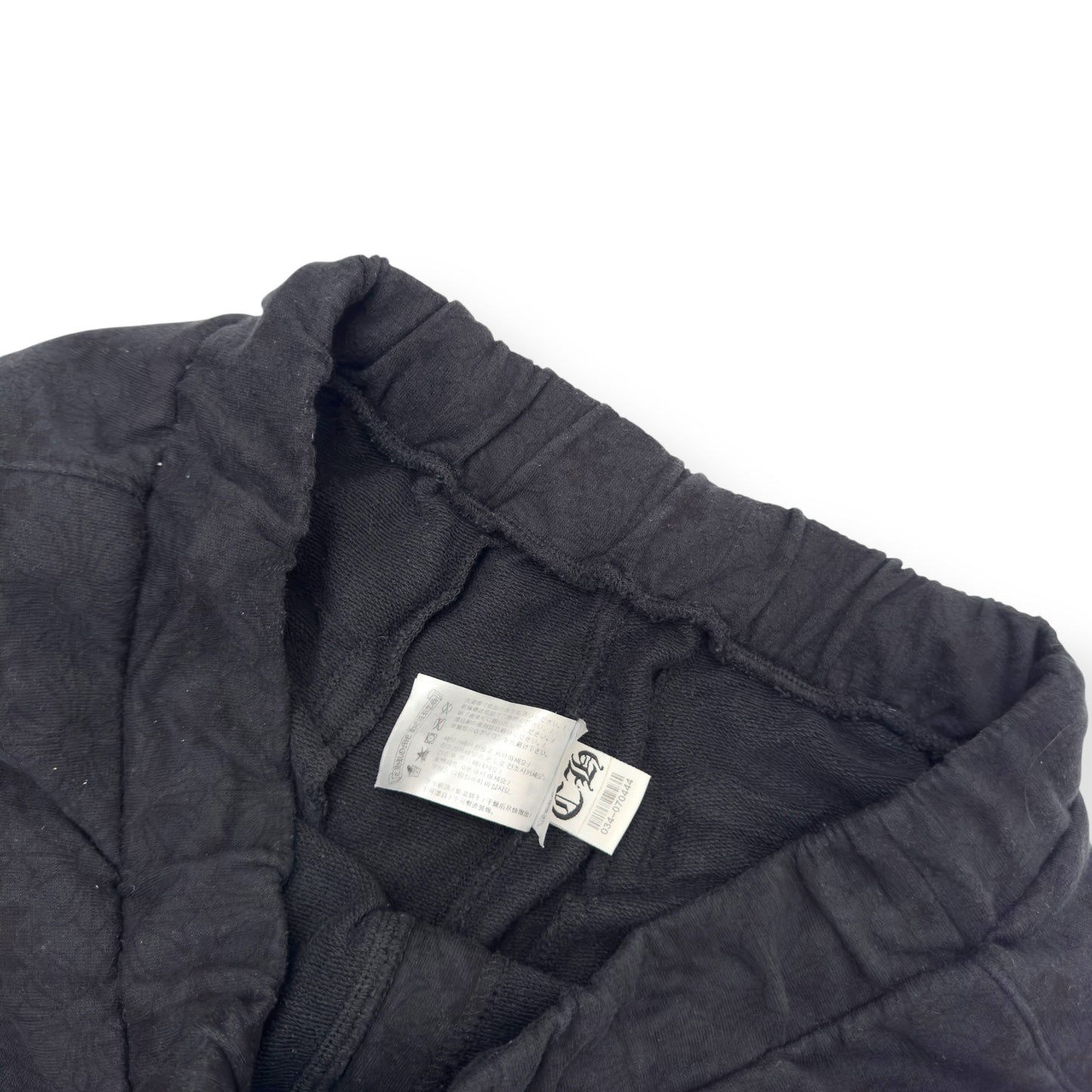 CHROME HEARTS ALL OVER MONOGRAM HORSESHOE LOGO SWEATPANTS BLACK / WHITE M