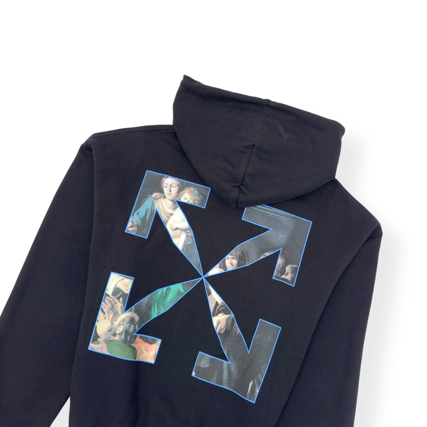 OFF-WHITE CARAVAGGIO PAINTING HOODIE BLACK L